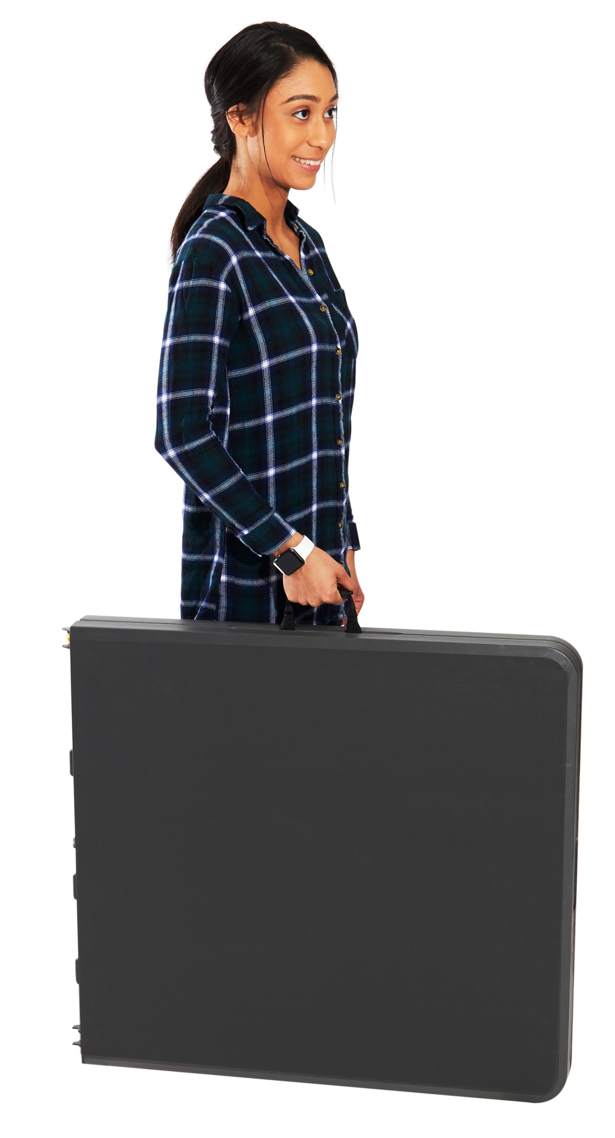 IndestrucTable® Classic Folding Table, Charcoal, 30" x 60" BiFold