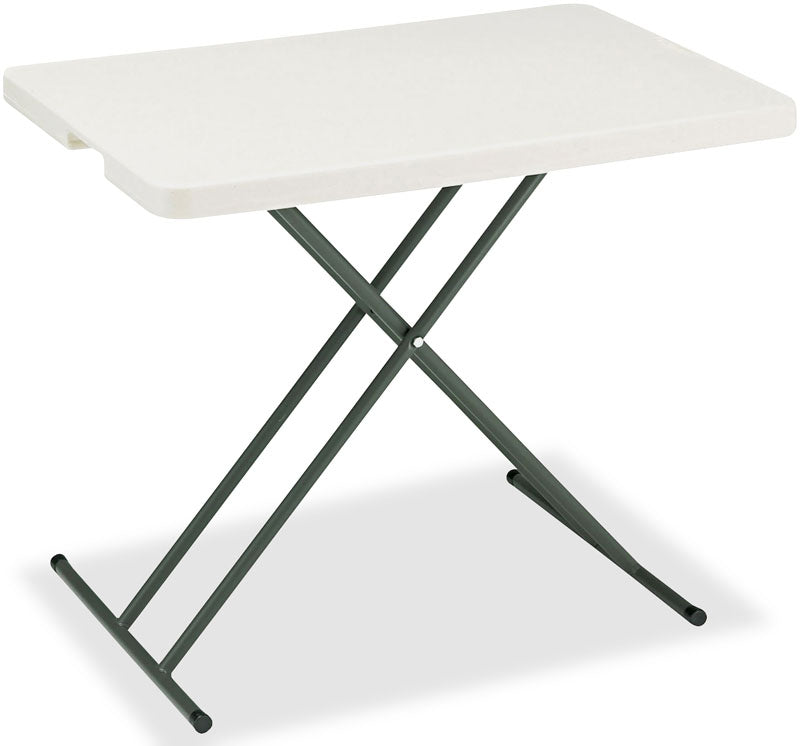 IndestrucTable® Classic Folding Table, Platinum Granite - 30" x 20" Personal