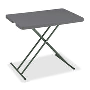IndestrucTable® Classic Folding Table, Charcoal - 30" x 20" Personal