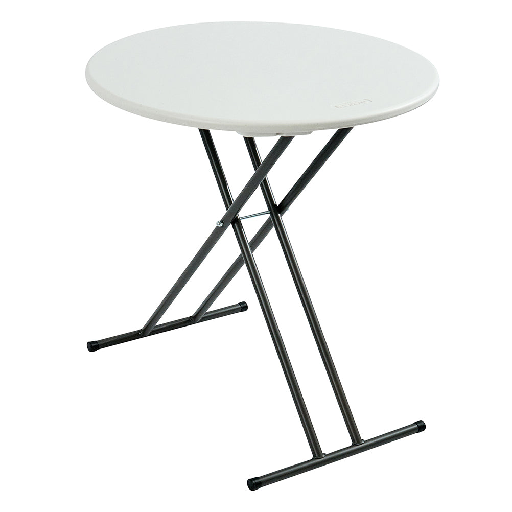 IndestrucTable® Classic Folding Table, Platinum Granite - 24" Round