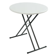 IndestrucTable® Classic Folding Table, Platinum Granite - 24" Round