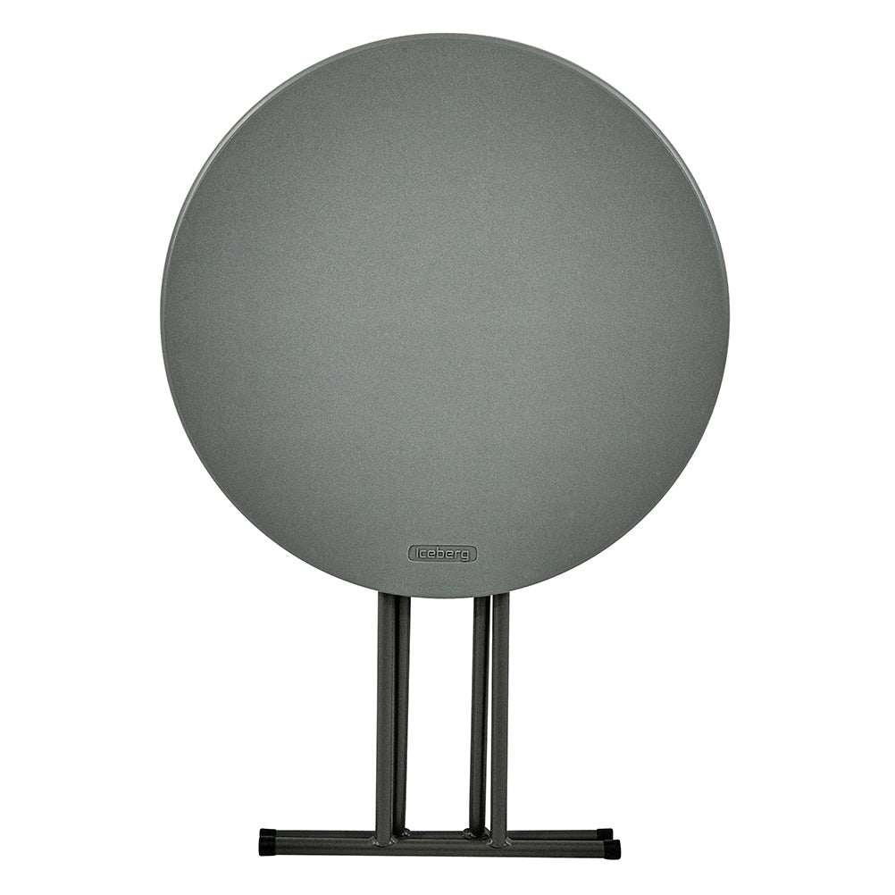 IndestrucTable® Classic Folding Table, Charcoal - 24" Round