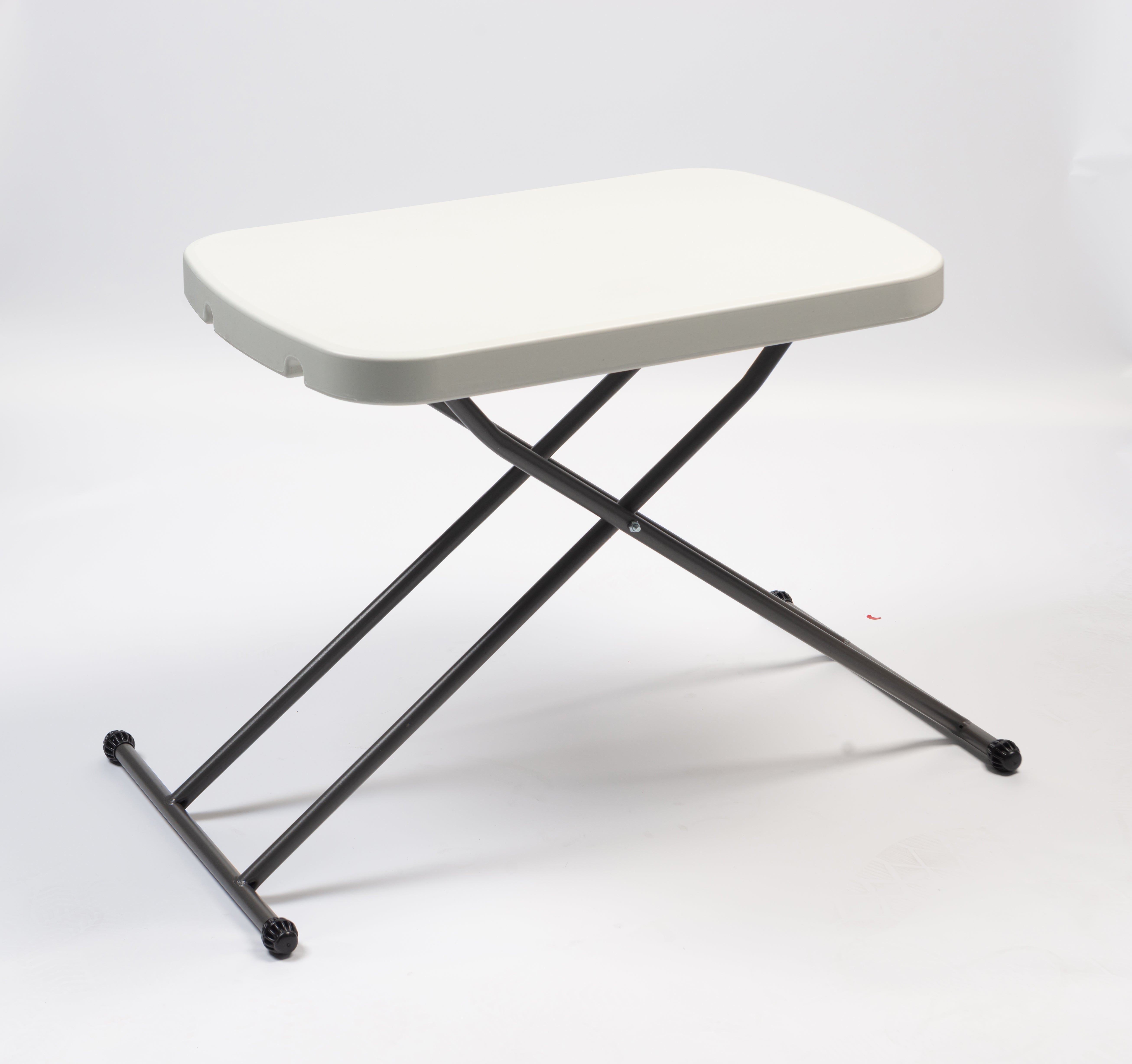 IndestrucTable® Classic Folding Table, Platinum Granite - 25.5" x 17.8" Small Space Personal