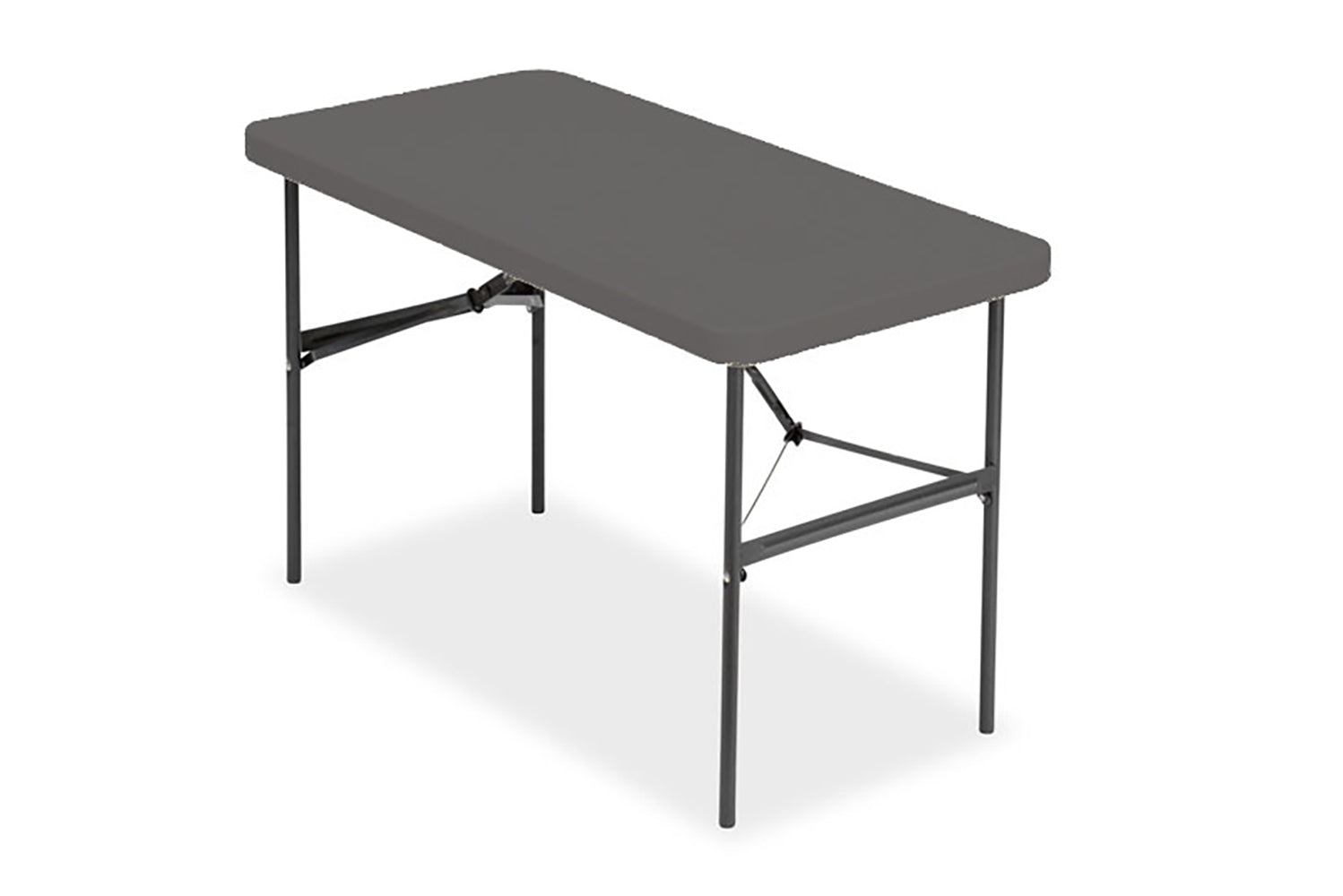 IndestrucTable® Commercial Folding Table , Charcoal - 24" x 48"