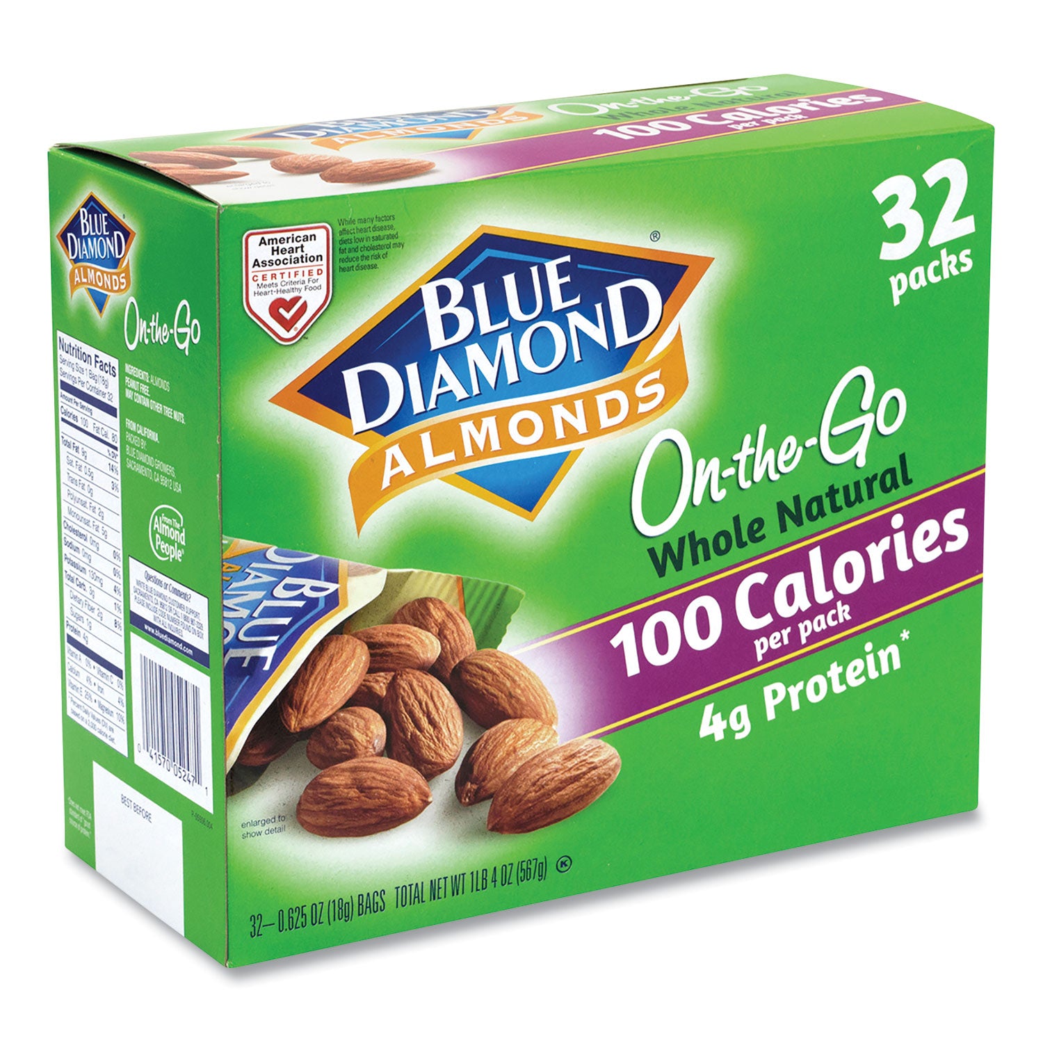 Low Calorie - Almond - 0.63 oz - 32 / Carton