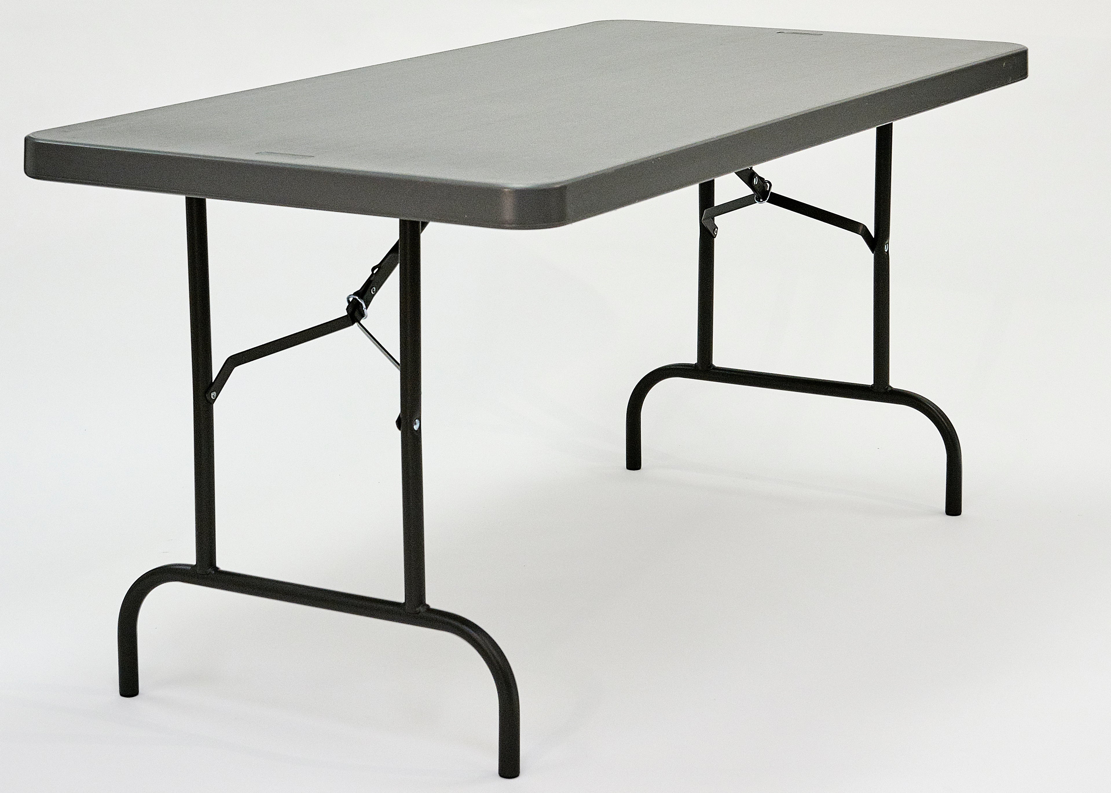 IndestrucTable® Commercial Folding Table, Charcoal - 30" x 60"