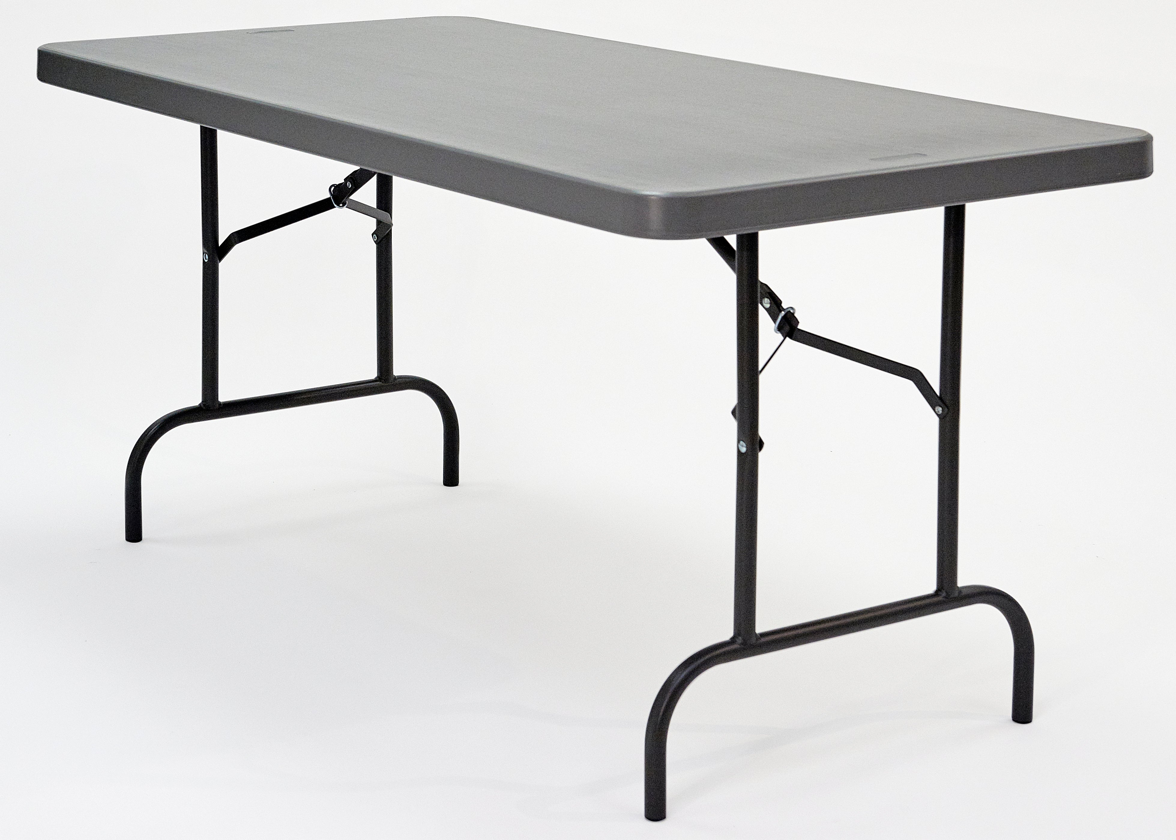 IndestrucTable® Commercial Folding Table, Charcoal - 30" x 60"
