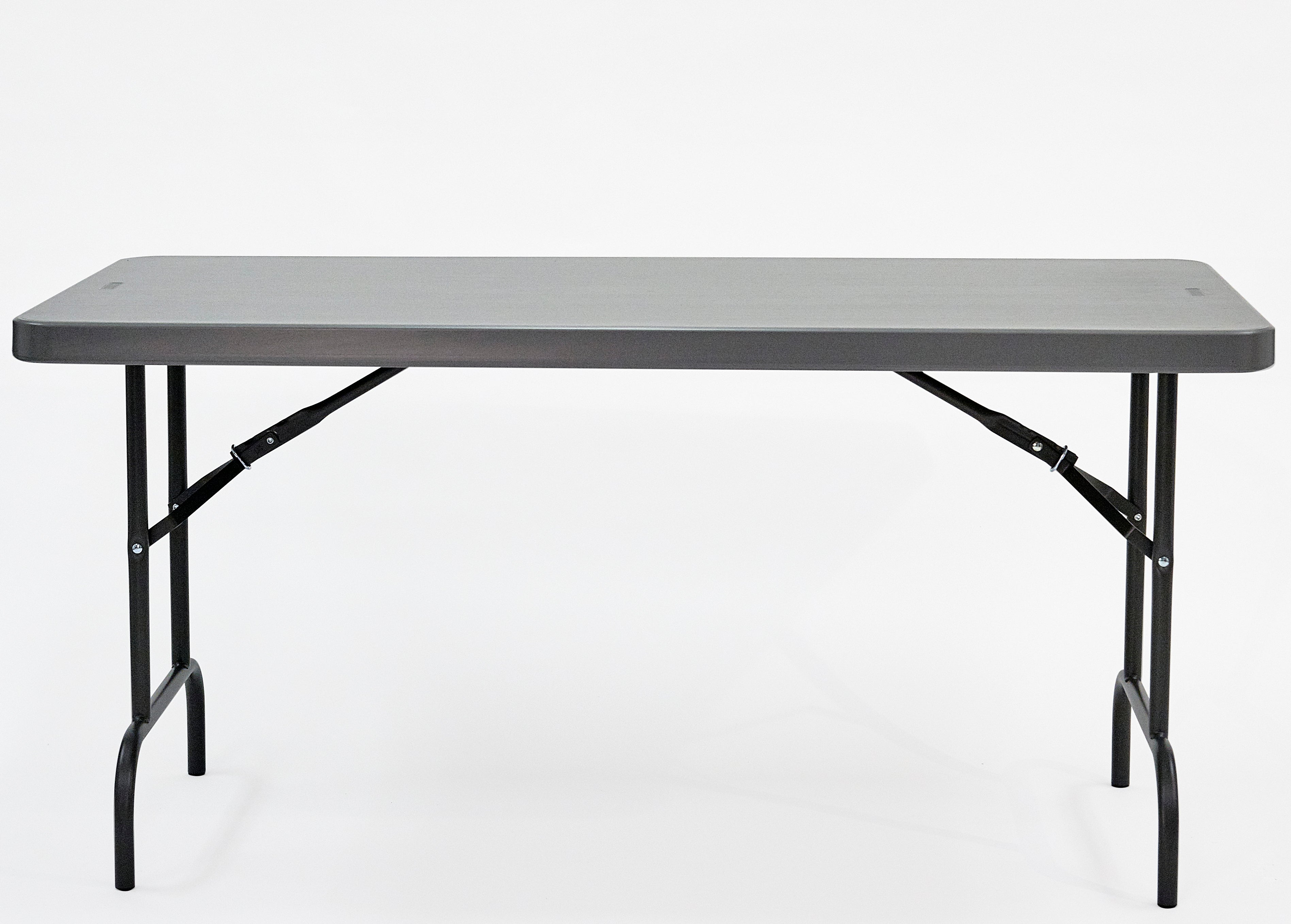 IndestrucTable® Commercial Folding Table, Charcoal - 30" x 60"