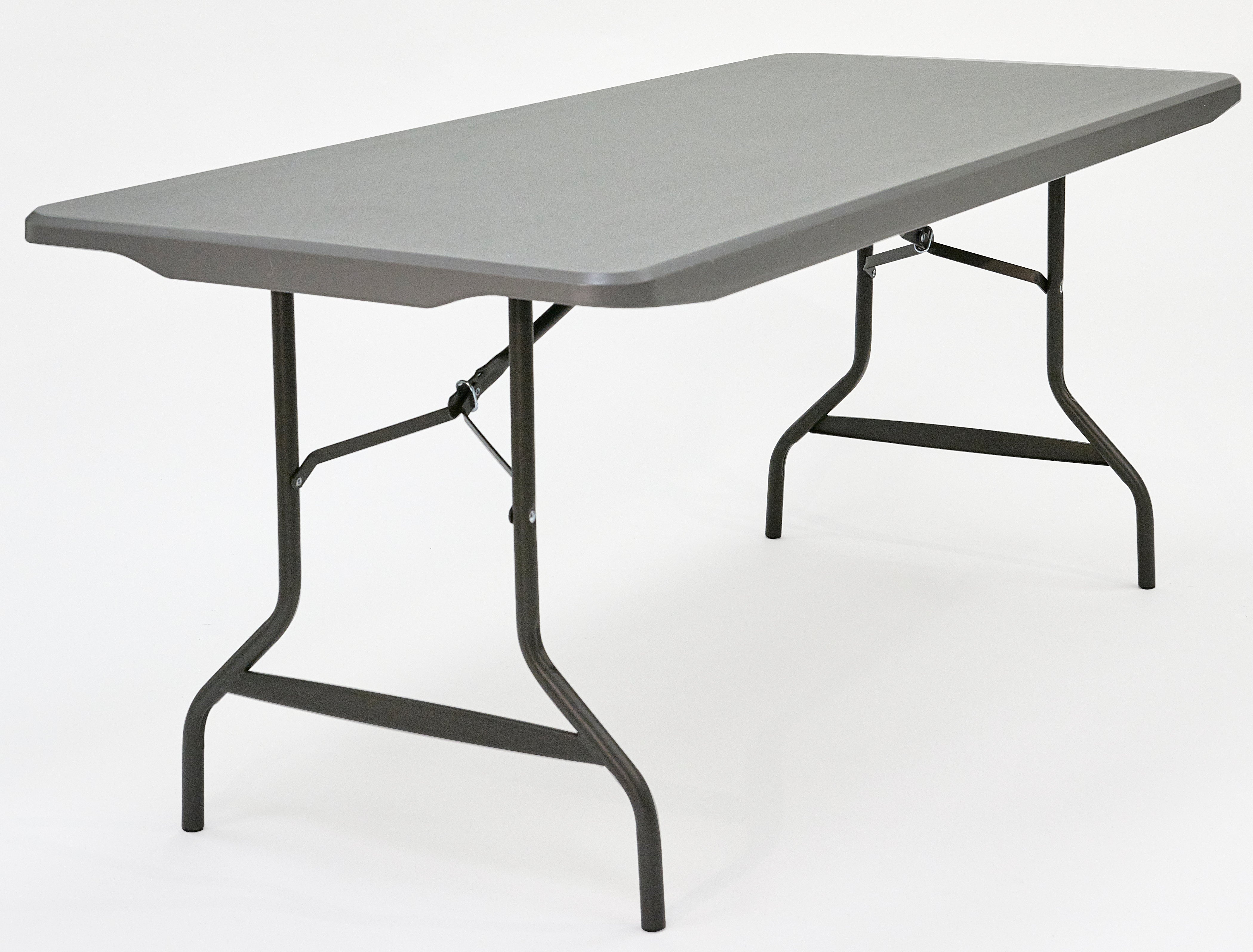 IndestrucTable® Commercial Folding Table , Charcoal - 30" x 72"