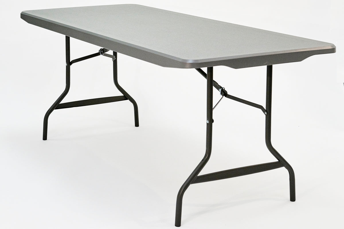 IndestrucTable® Commercial Folding Table , Charcoal - 30" x 72"