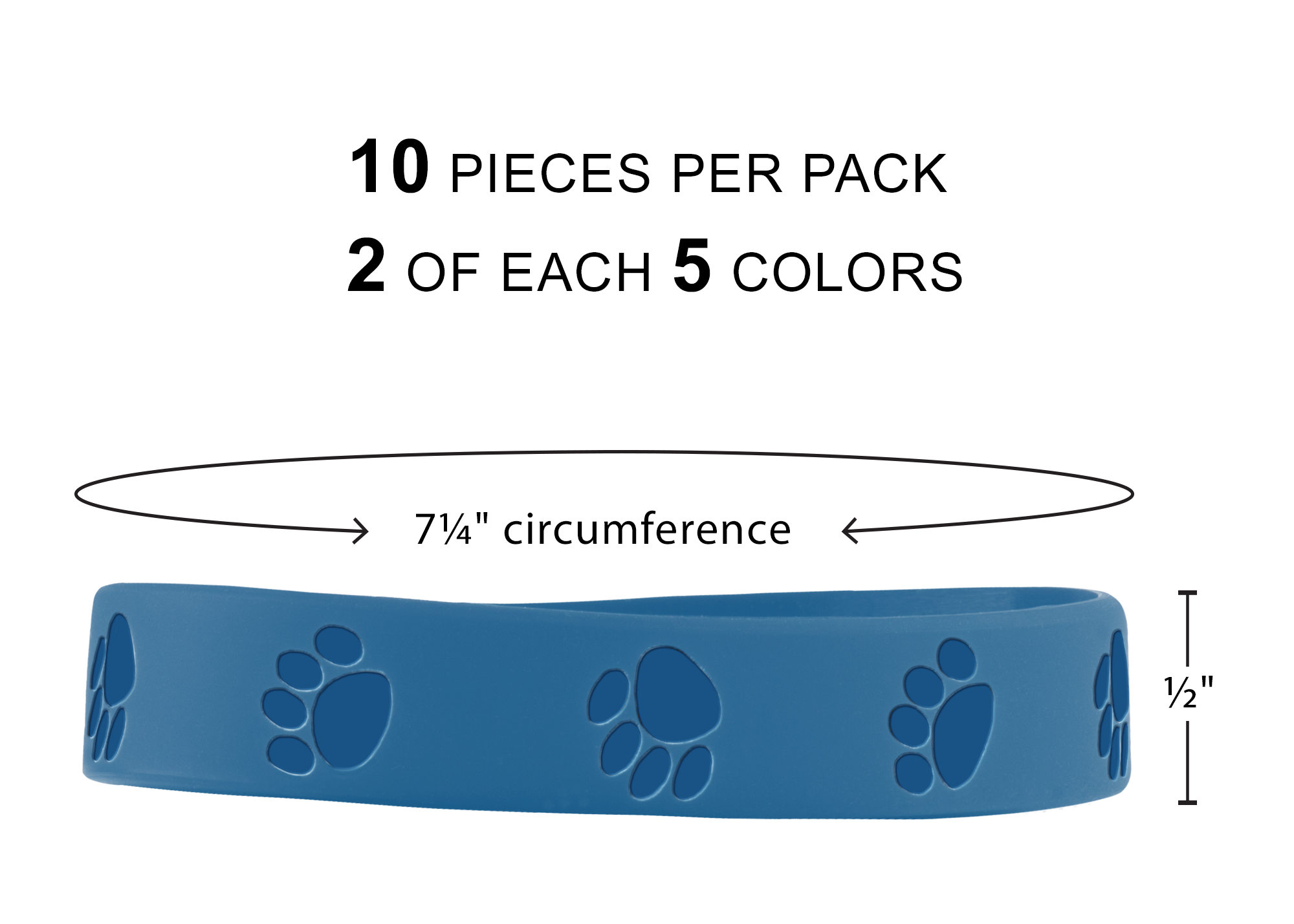 Paw Prints Wristbands