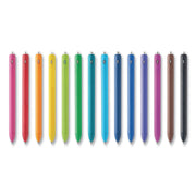 INKJOY GEL PEN, RETRACTABLE, FINE 0.5 MM, ASSORTED INK AND BARREL COLORS, 14/PACK