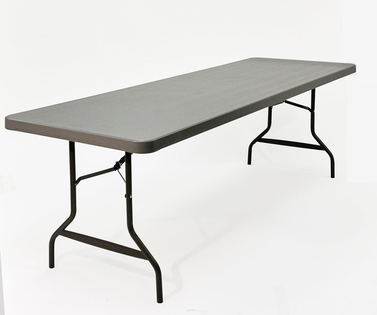 IndestrucTable® Commercial Folding Table, Charcoal - 30" x 96"