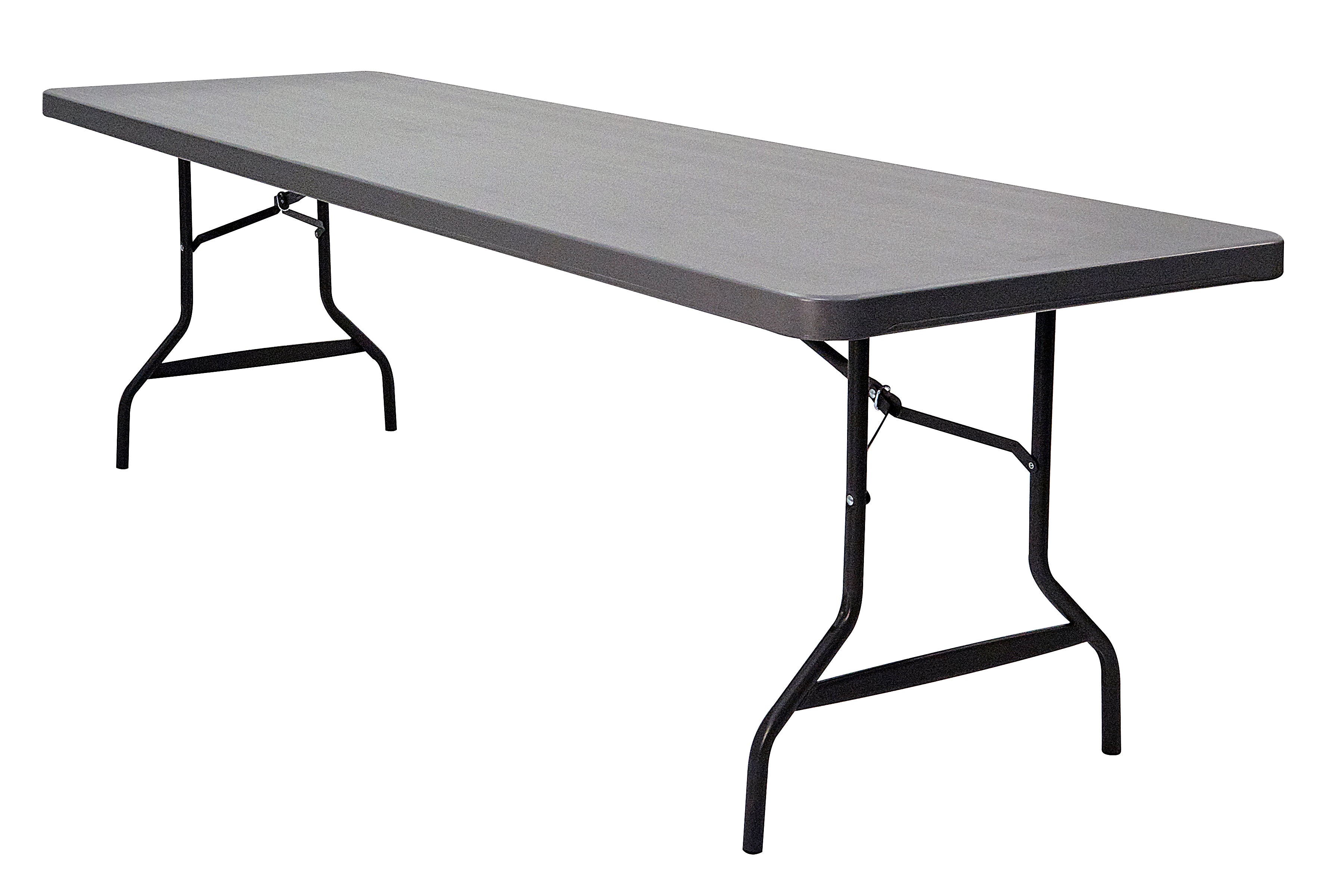 IndestrucTable® Commercial Folding Table, Charcoal - 30" x 96"