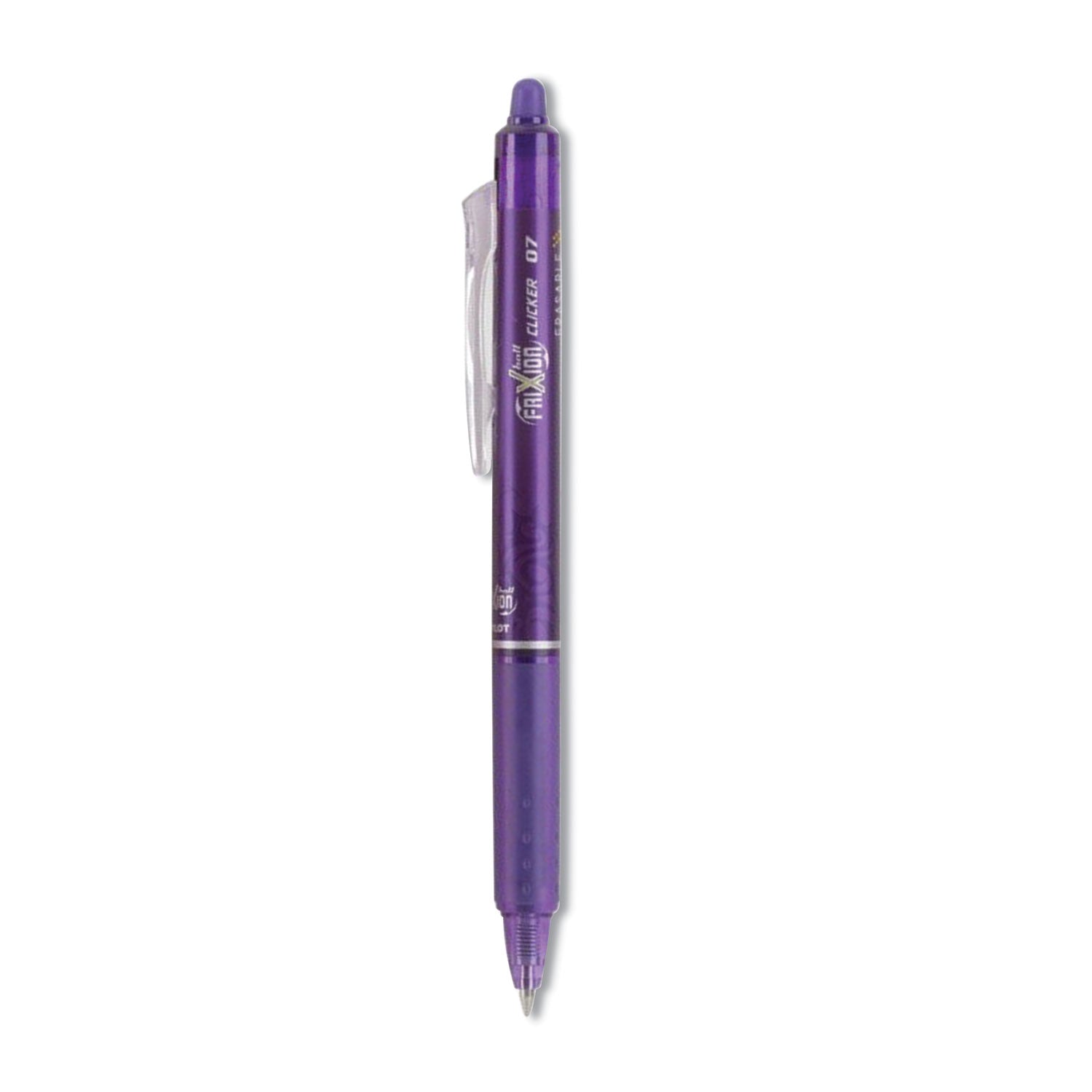 FriXion Gel Pens - 0.7 mm Fine Needle Pen Point - Retractable - Erasable - Purple Ink - Gel-based - Document, Writing - 1 Dozen