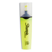 Clearview Tank-Style Highlighter, Yellow Ink, Chisel Tip, Yellow/black/clear Barrel, 3/pack