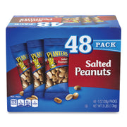 Green Rabbit Planters Roasted Peanuts Snack Packs - Cholesterol-free - Salted Peanut - 1 oz - 48 / Carton