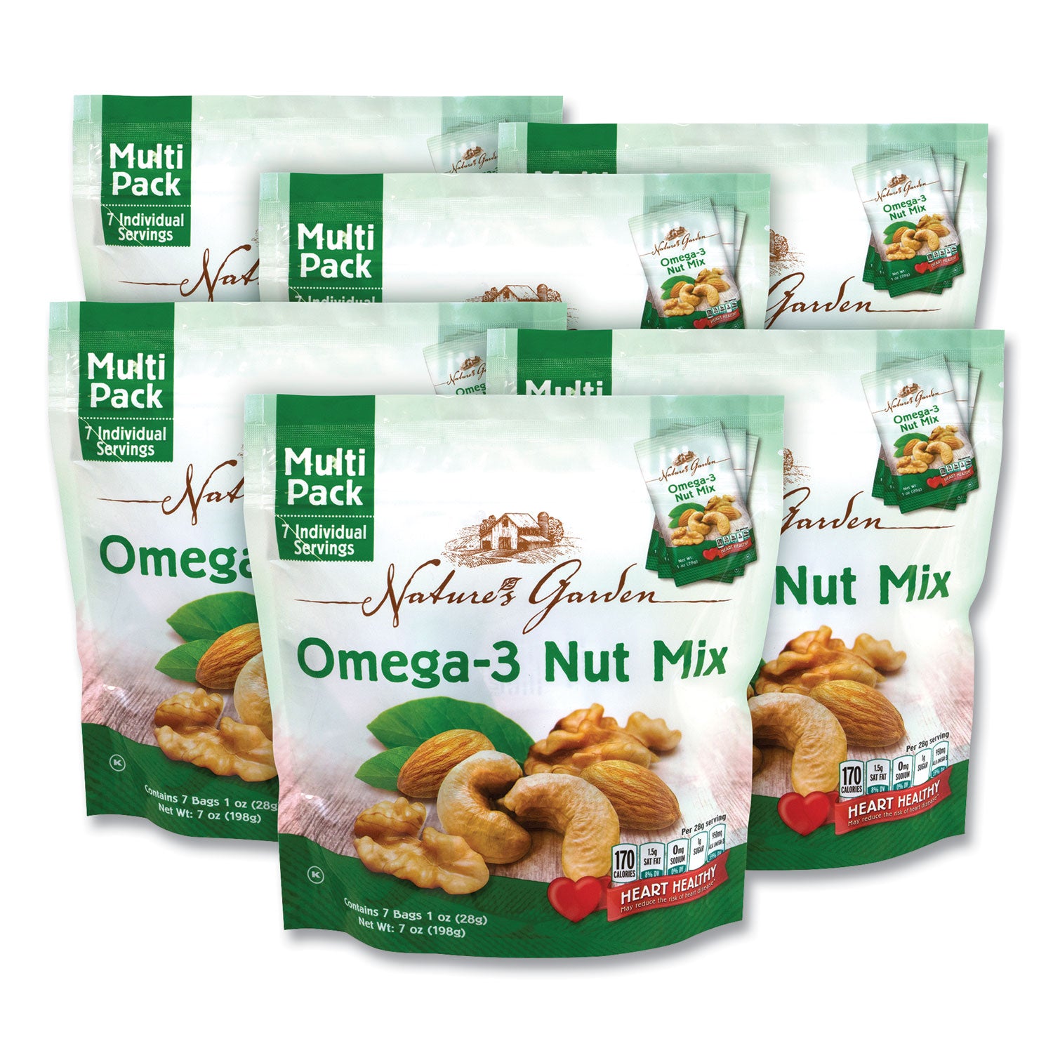 Roasted Almond, Cashew, Walnut - 1 Carton