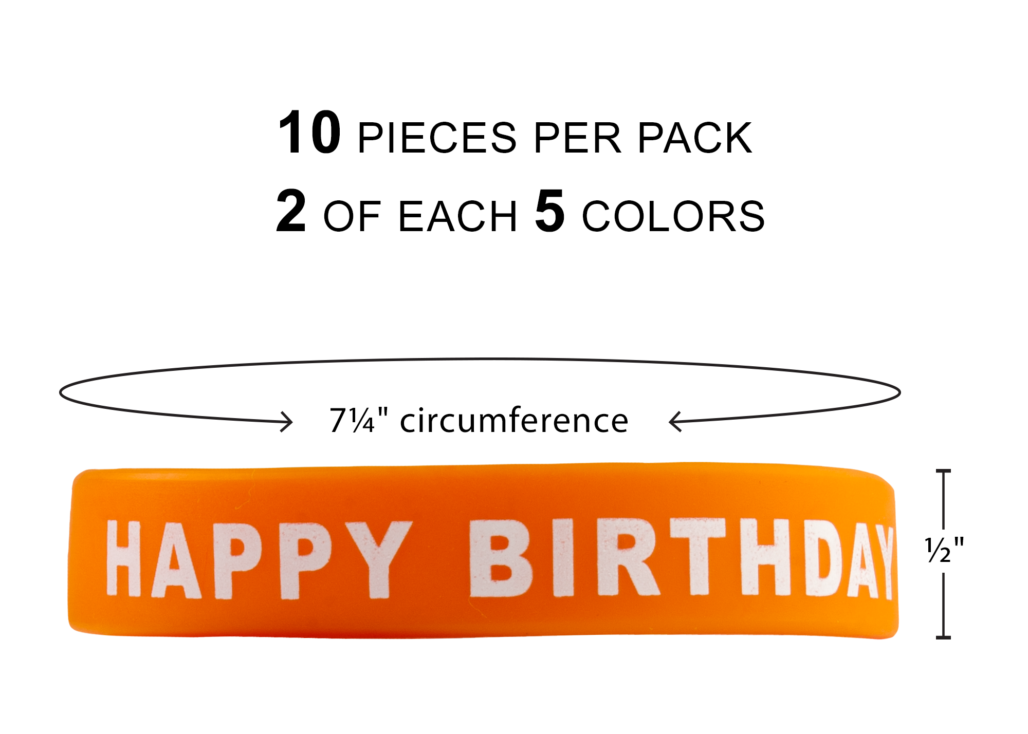 Happy Birthday Wristbands