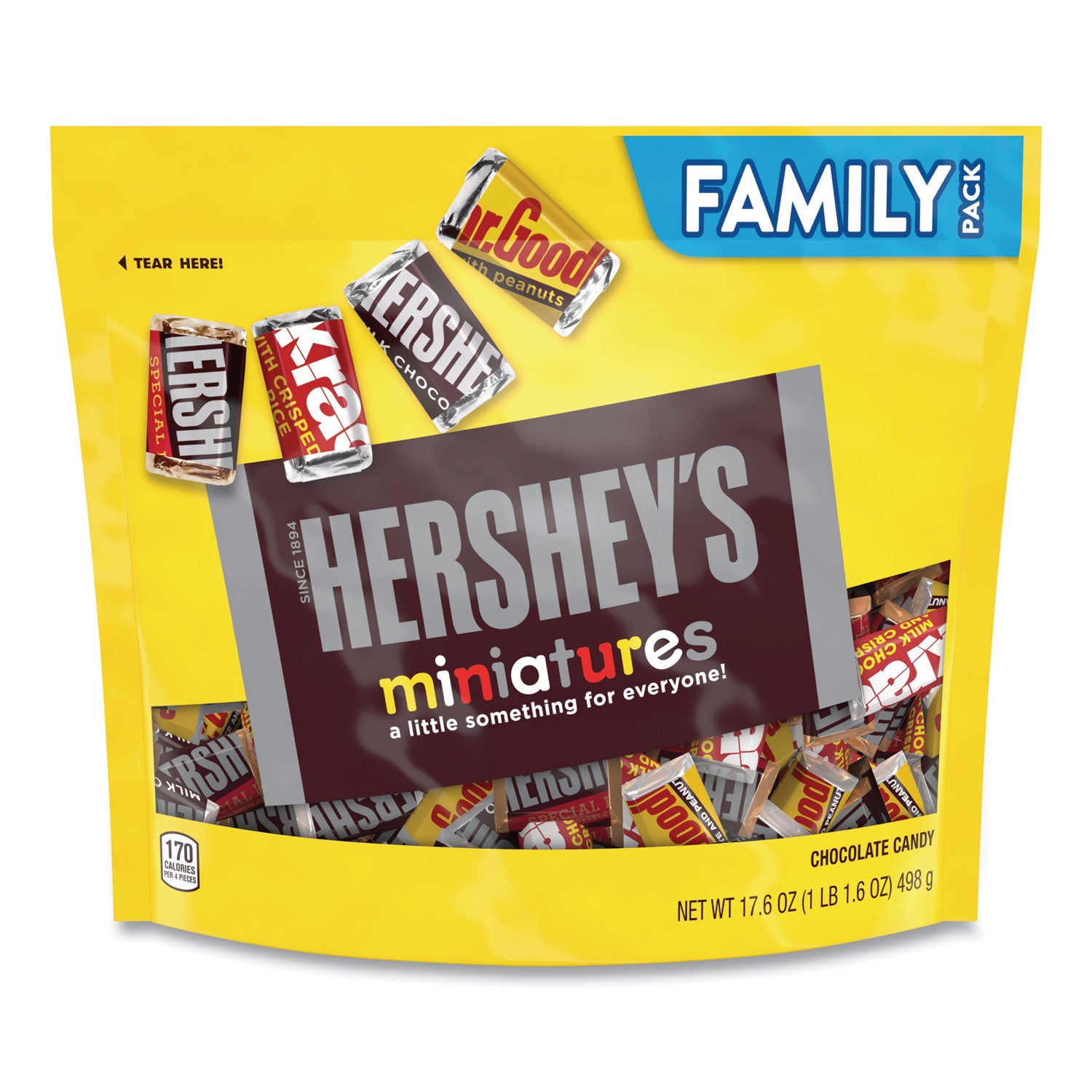 Milk Chocolate, Dark Mildly Sweet Chocolate, Chocolate Candy with Peanuts - Individually Wrapped - 1.10 lb - 1 Carton