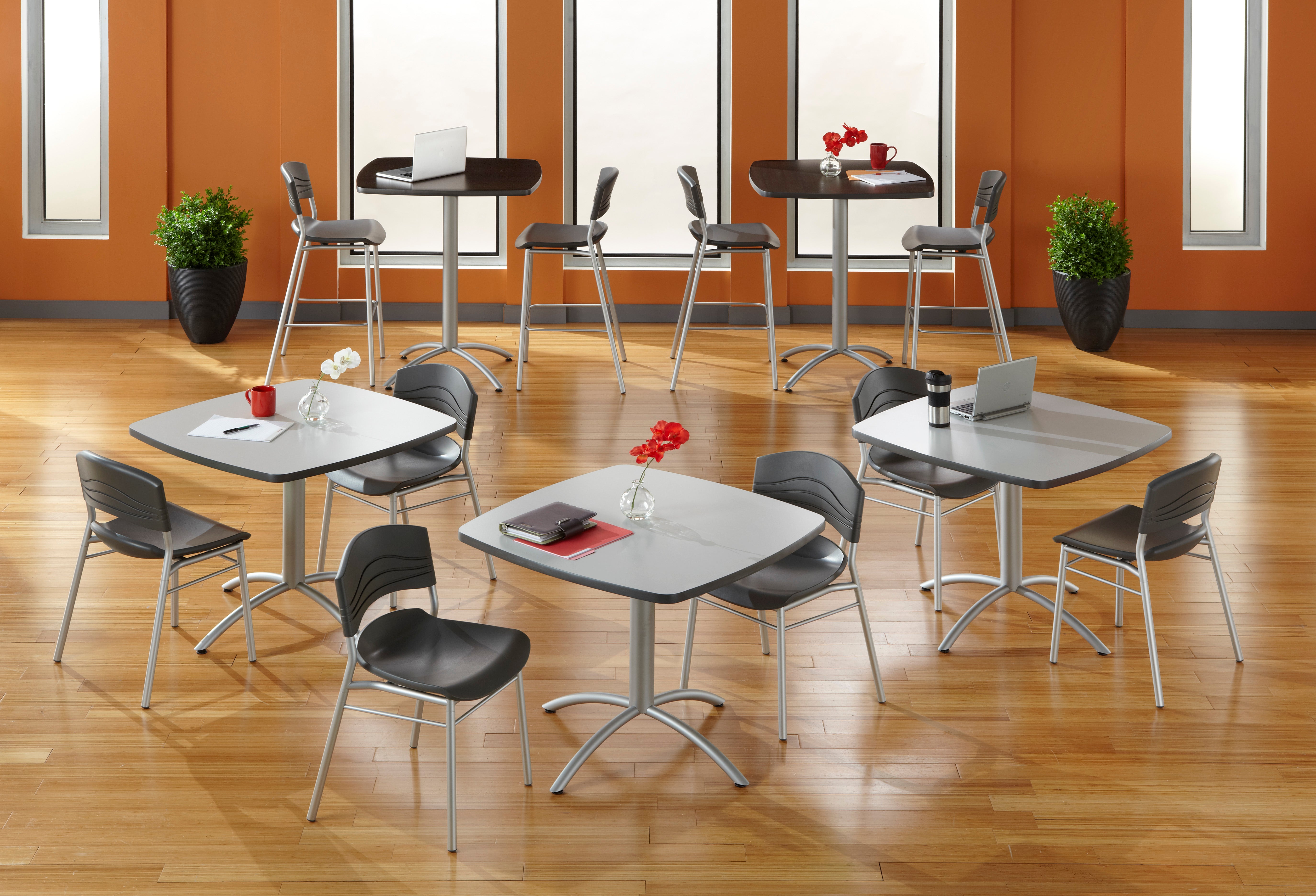 CaféWorks™ Table, Gray - 36" Square x 29"H