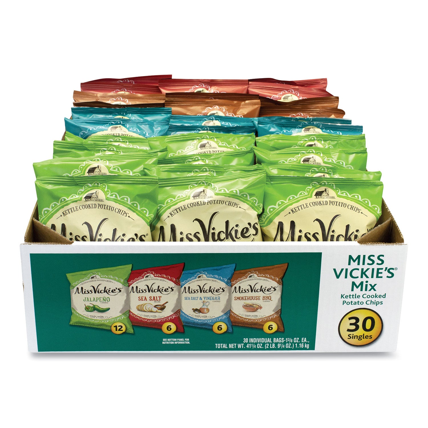Cholesterol-free, Trans Fat Free - Jalapeno, Sea Salt & Vinegar, Smokehouse BBQ, Original - 1 Carton