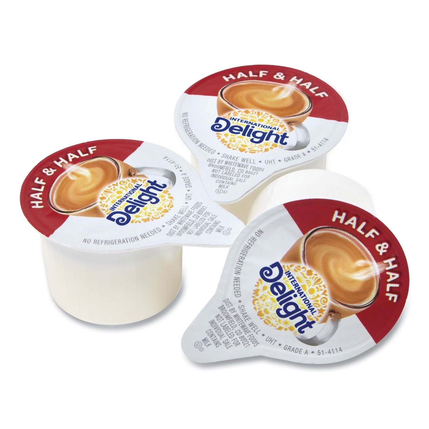 Green Rabbit Pre-Measured Mini-Cup Coffee Creamer - Half and Half Flavor - 0.02 lb (0.40 oz) - 192 / Carton
