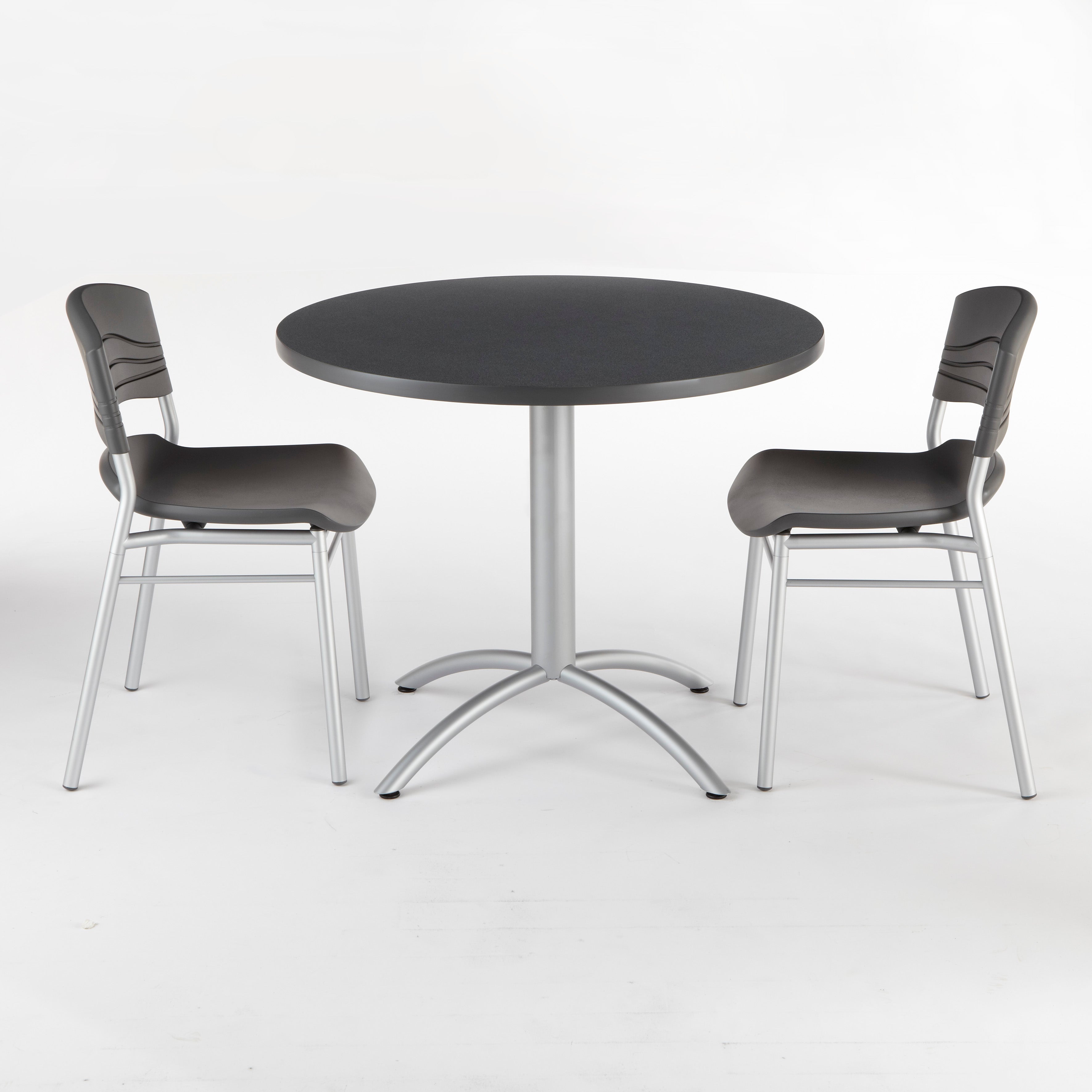 CaféWorks™ Table, Graphite Granite - 36" Round x 29"H