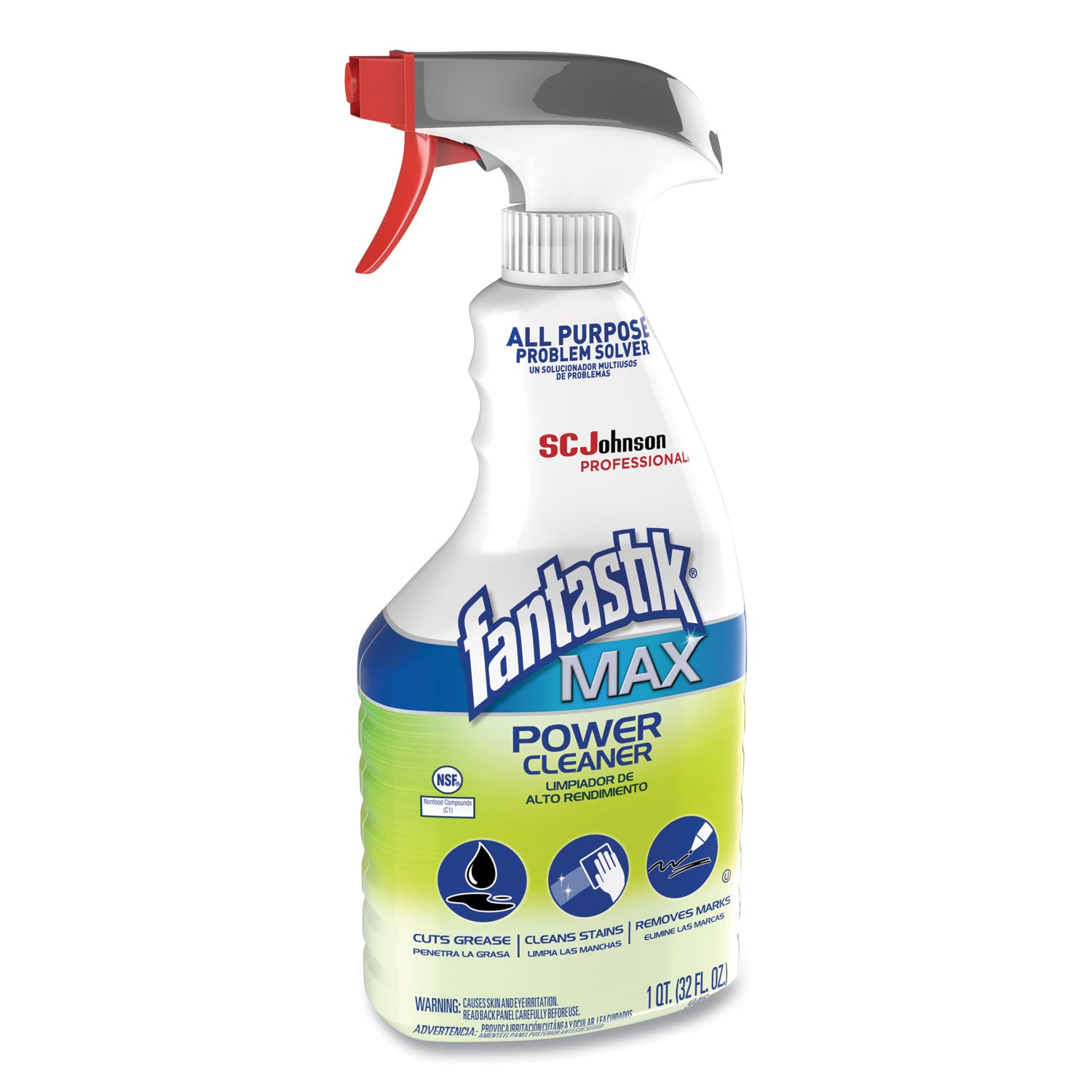 fantastik&reg; Max Power Cleaner - 32 fl oz (1 quart) - Clear - 1 Each