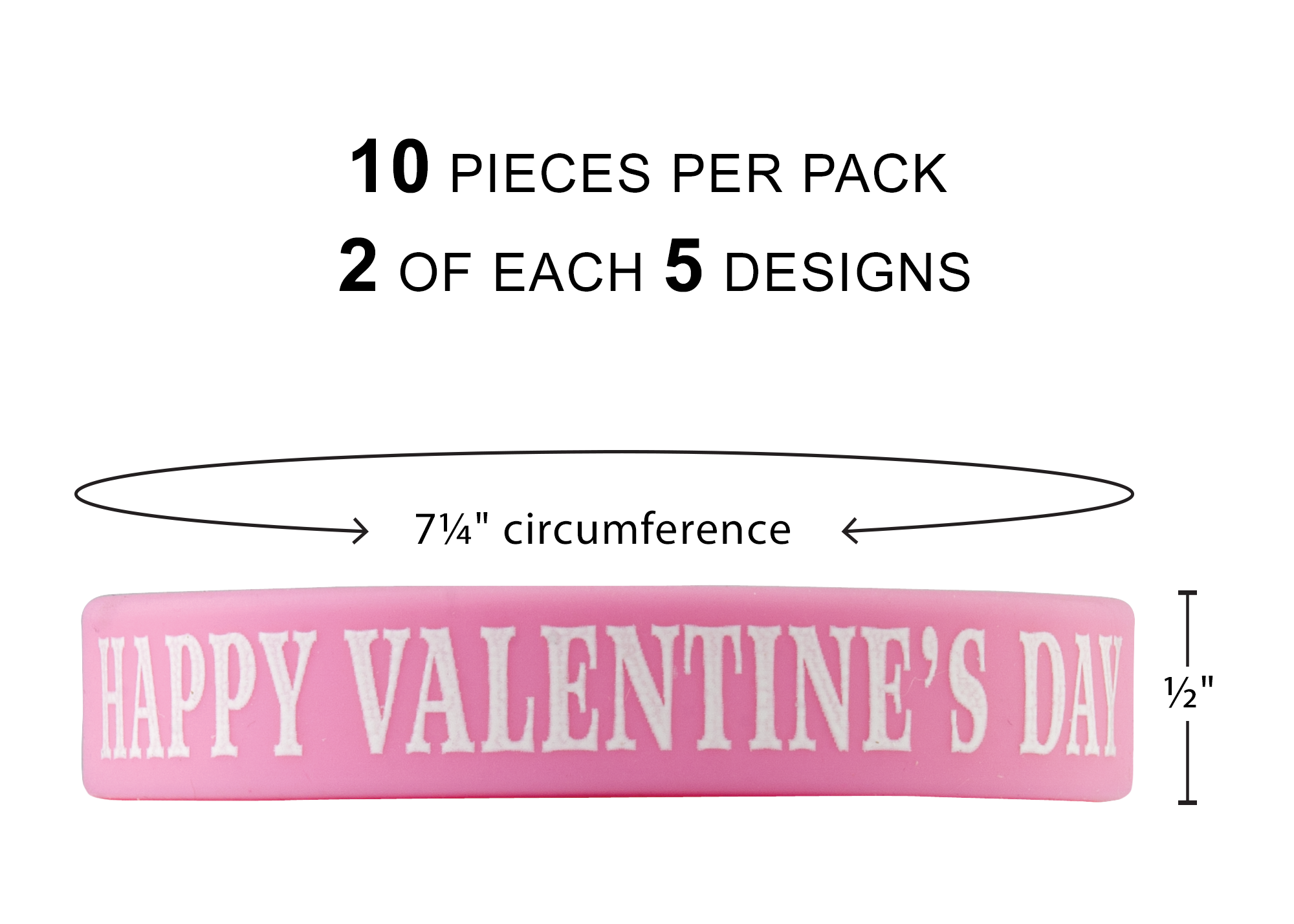 Happy Valentine’s Day Wristbands