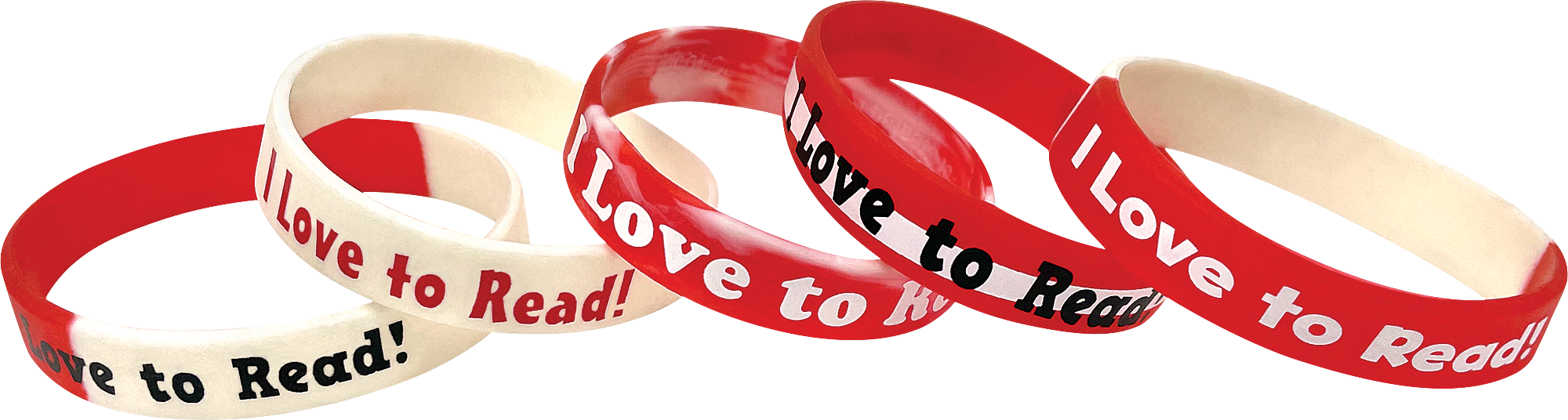Fancy I Love to Read Wristbands