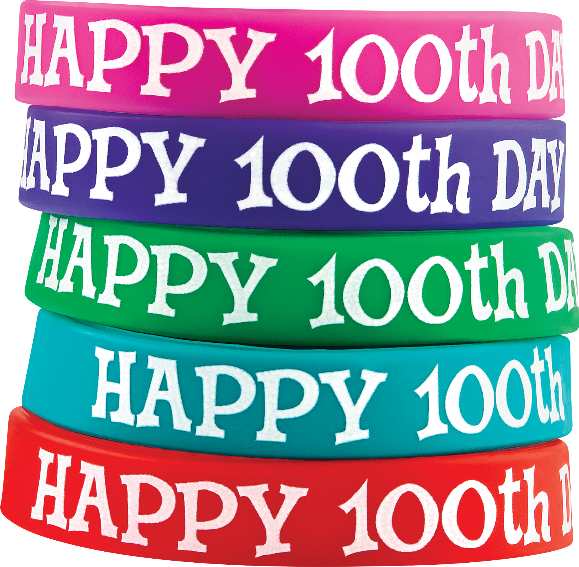 Happy 100th Day Wristbands