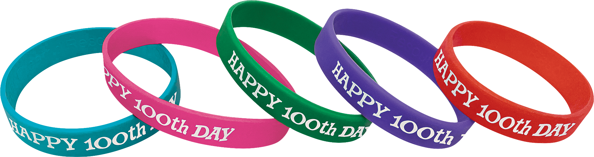 Happy 100th Day Wristbands