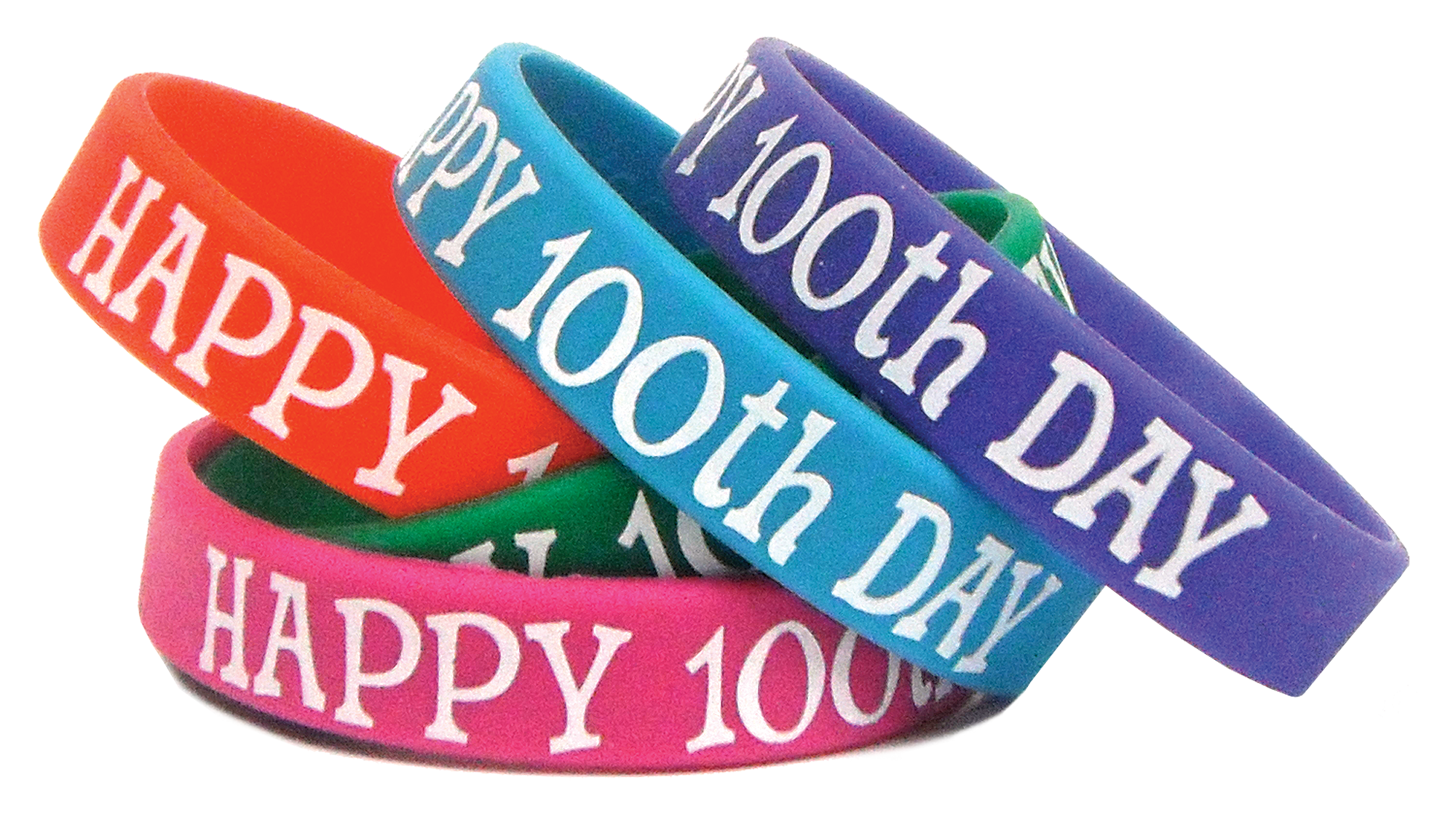 Happy 100th Day Wristbands