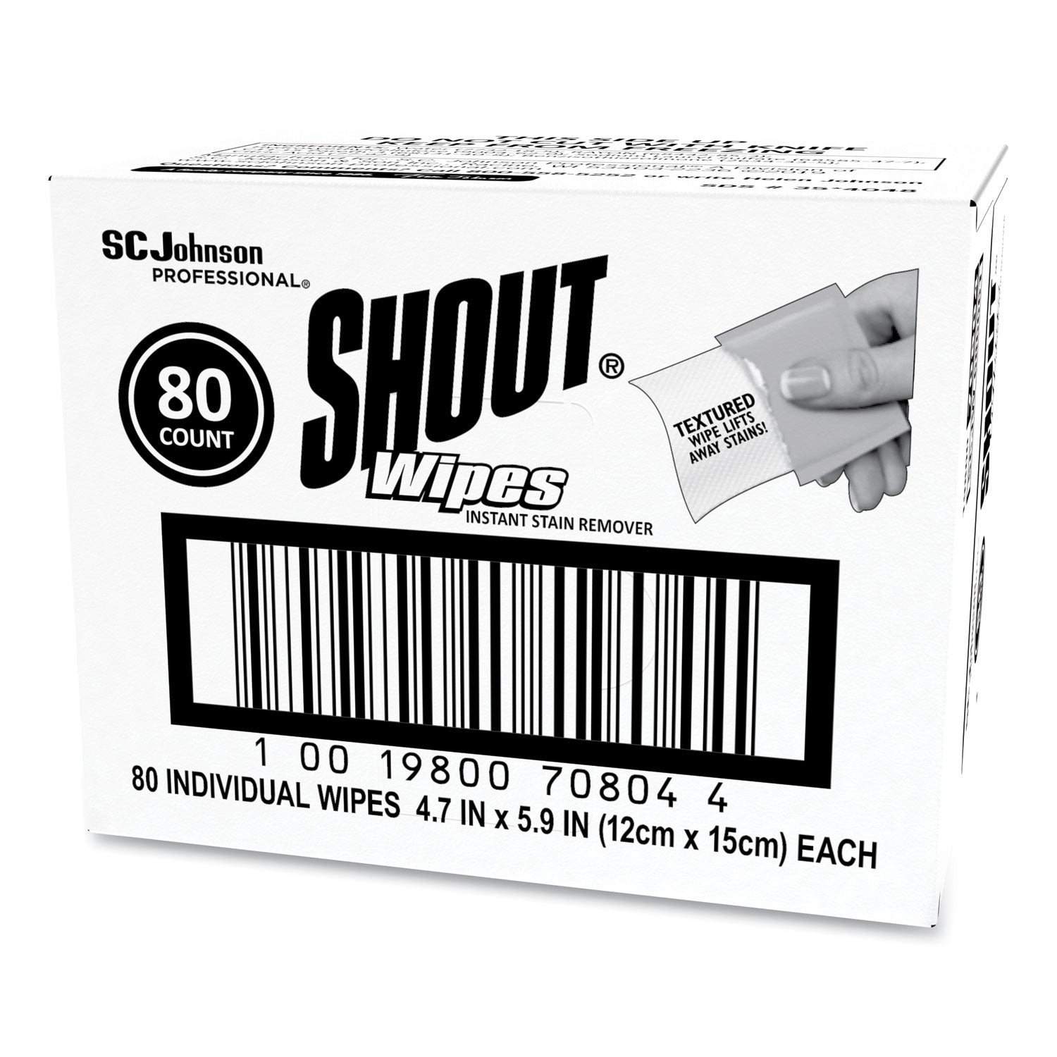For Clothing - 5.90" Length x 4.70" Width - Recommended For: Stain Remover - Disposable - White - 80 / Carton