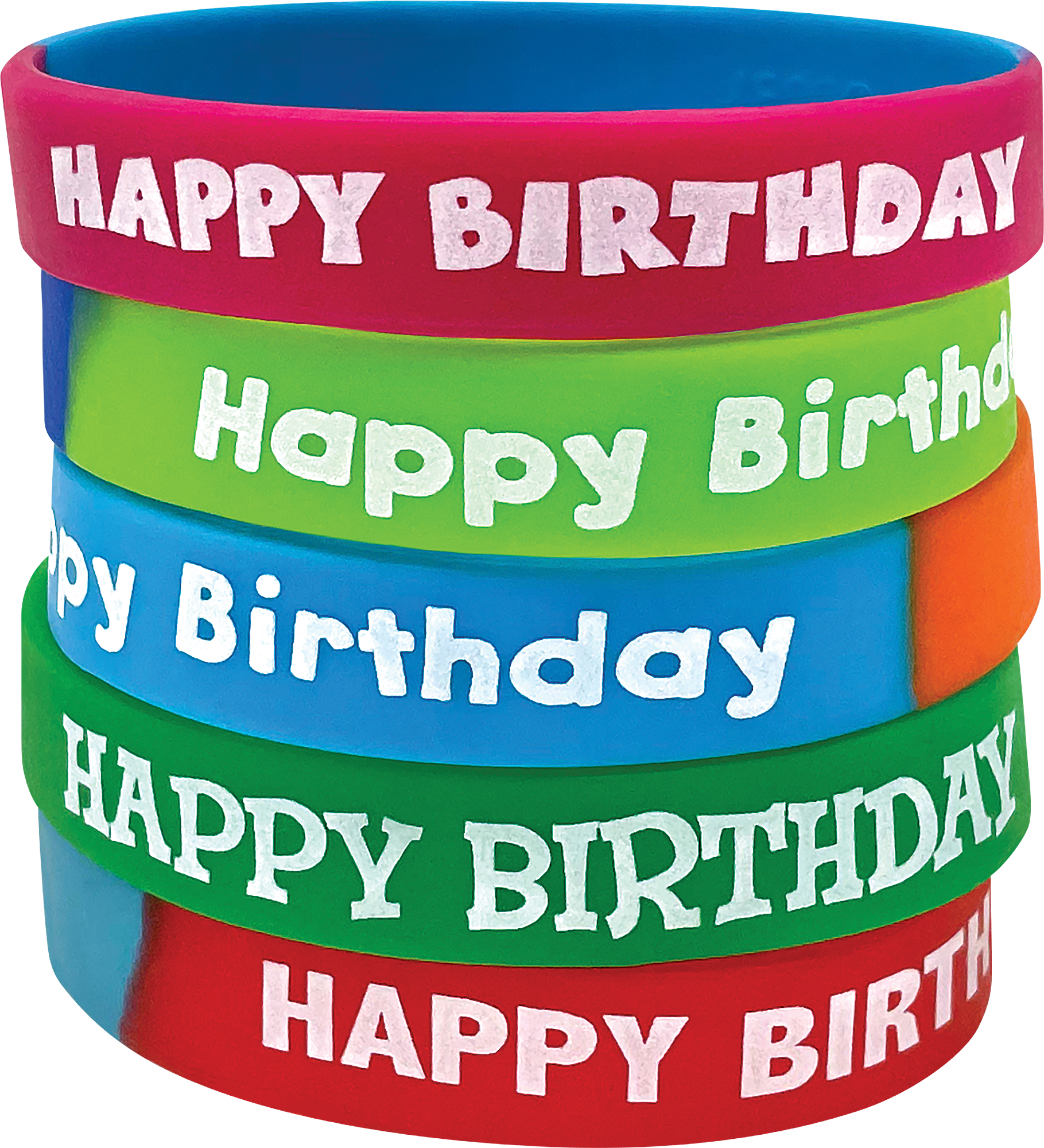 Fancy Happy Birthday Wristbands