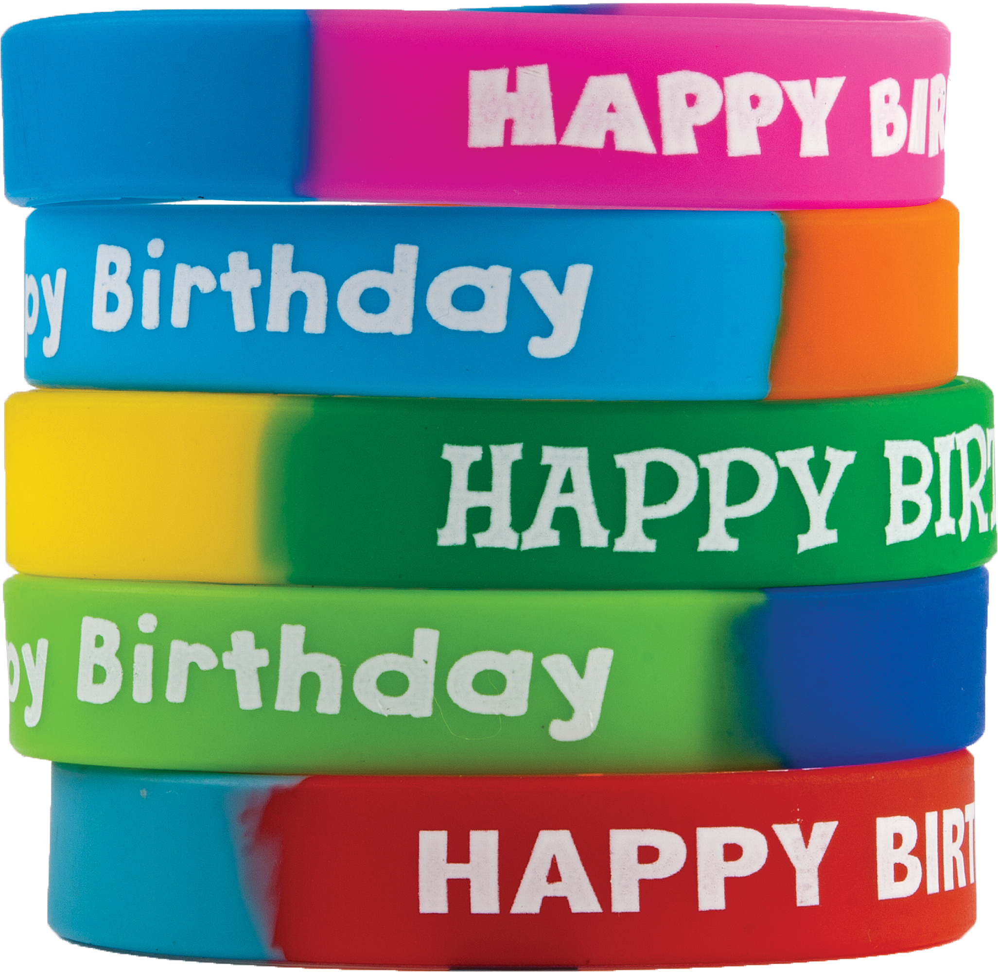 Fancy Happy Birthday Wristbands