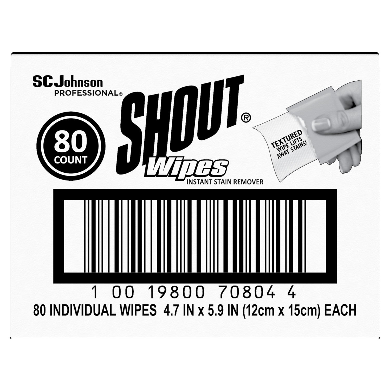 For Clothing - 5.90" Length x 4.70" Width - Recommended For: Stain Remover - Disposable - White - 80 / Carton