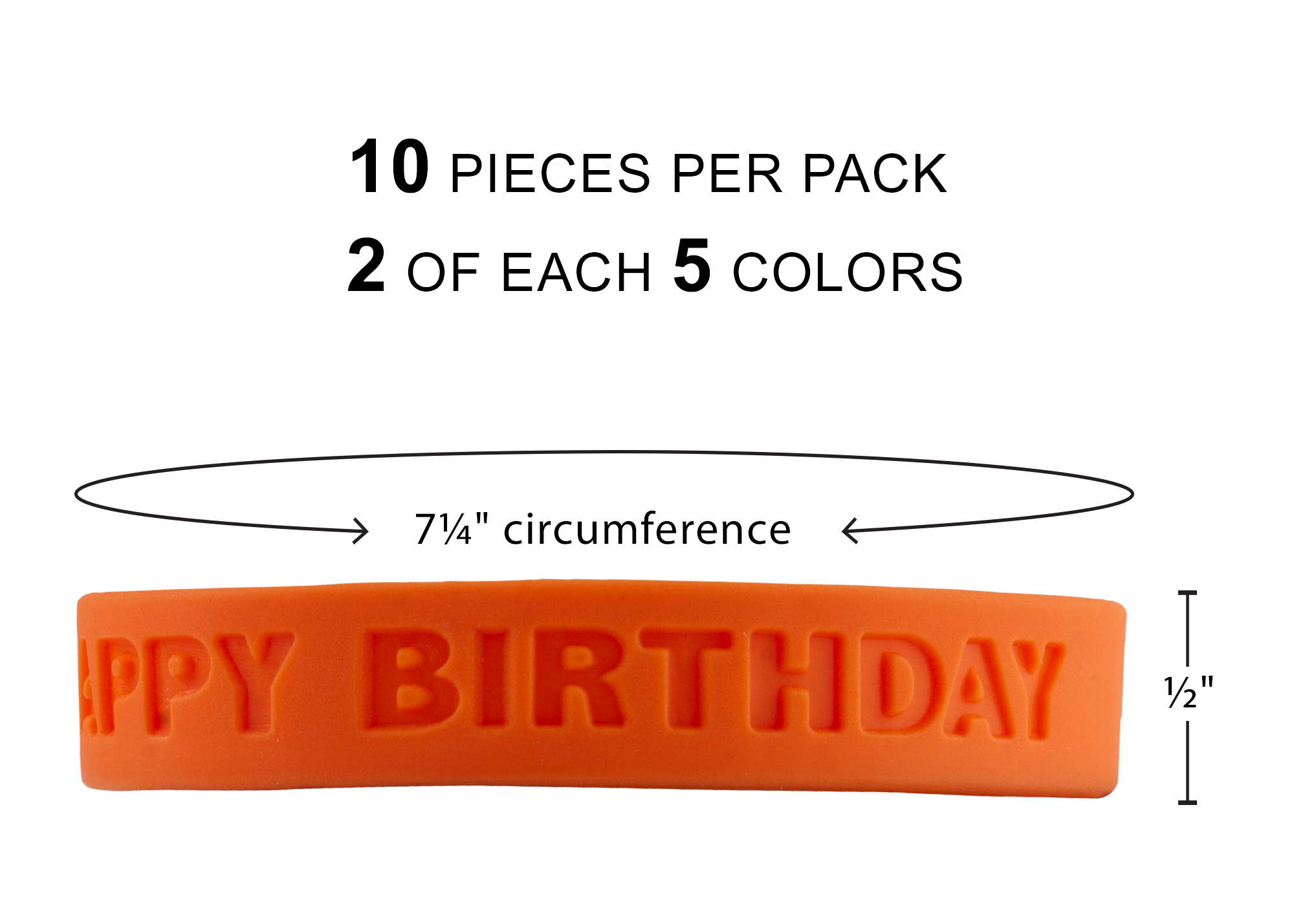 Happy Birthday 2 Wristbands