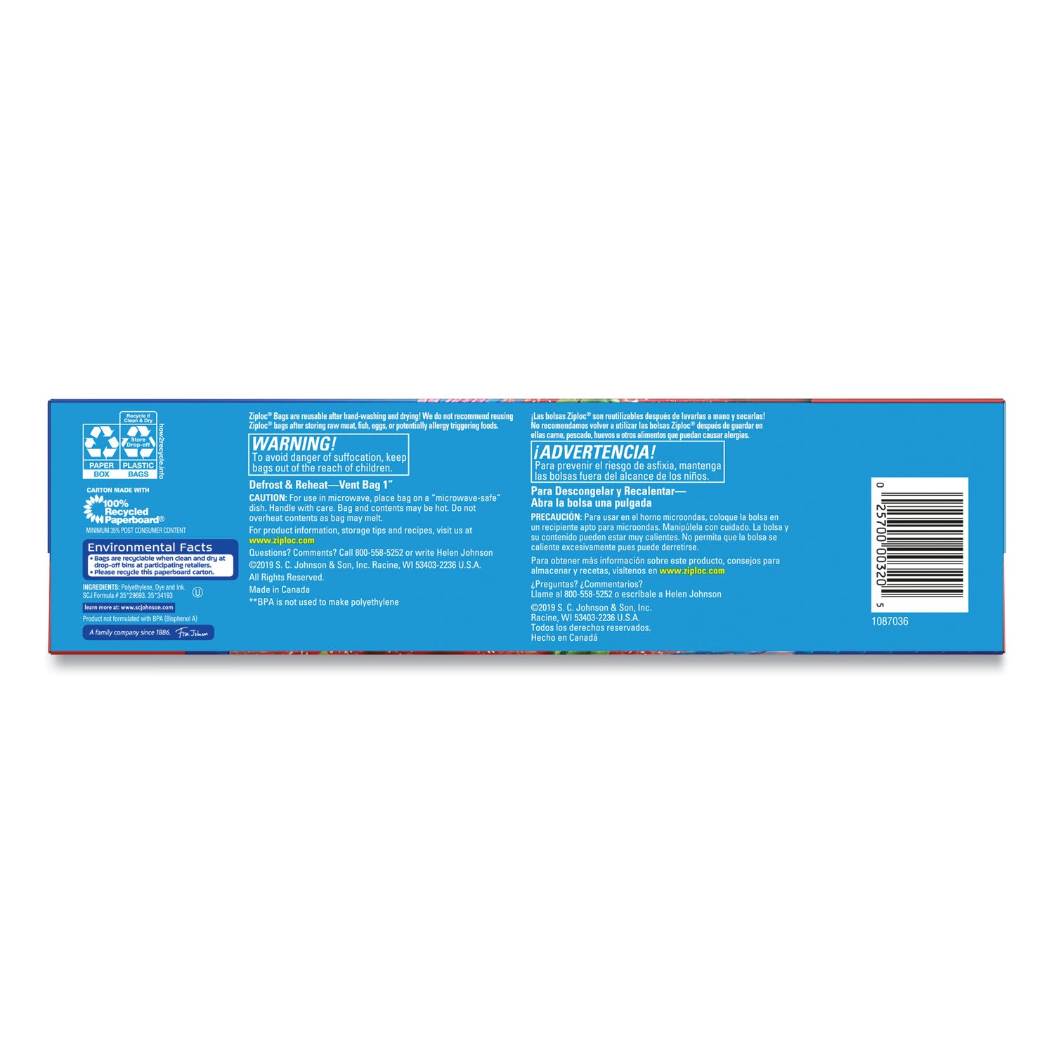 Double Zipper Storage Bags, Triple System Seal, Gallon, 10.56" x 10.75", Clear, 38/Box