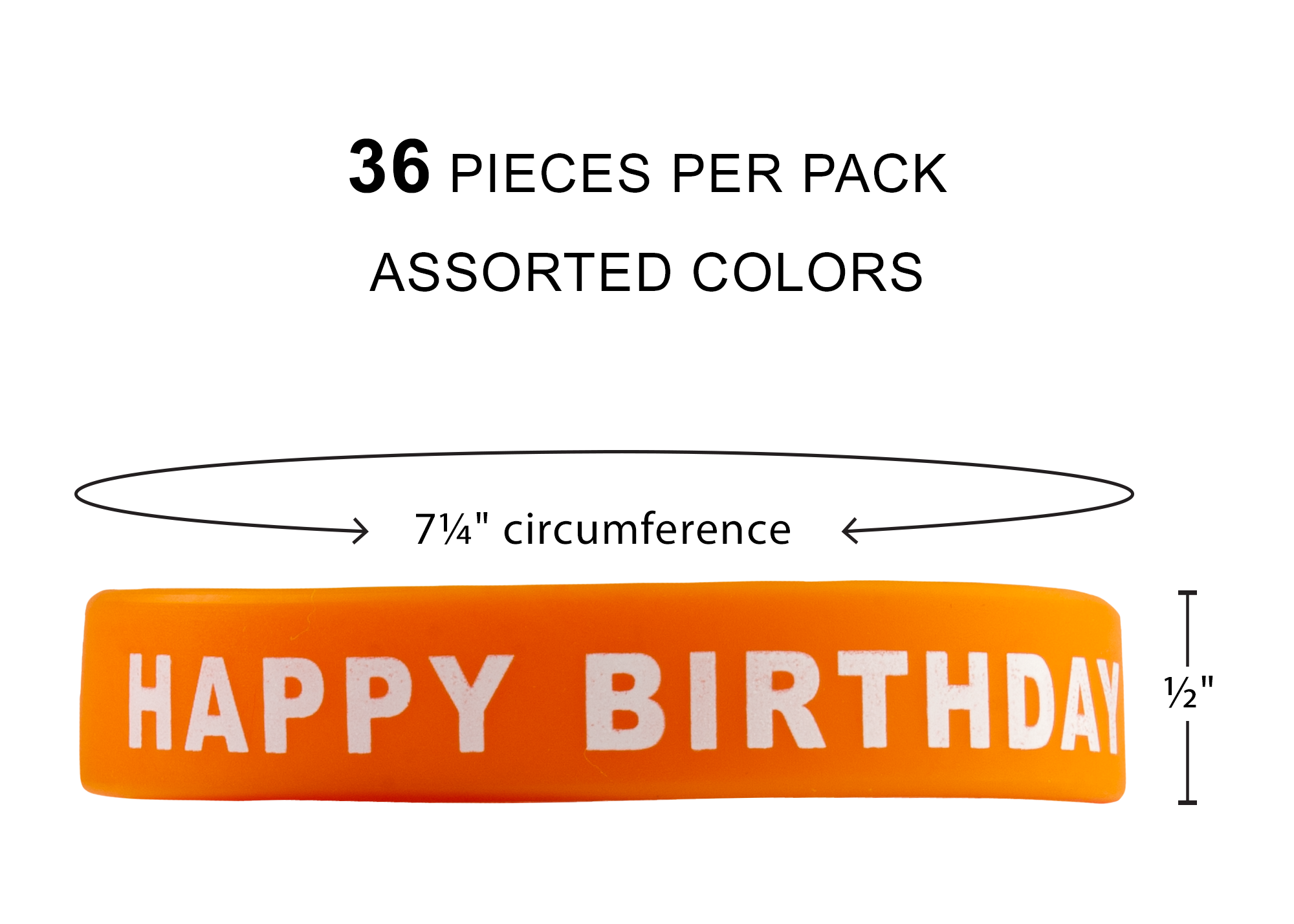 Happy Birthday Wristbands Jar