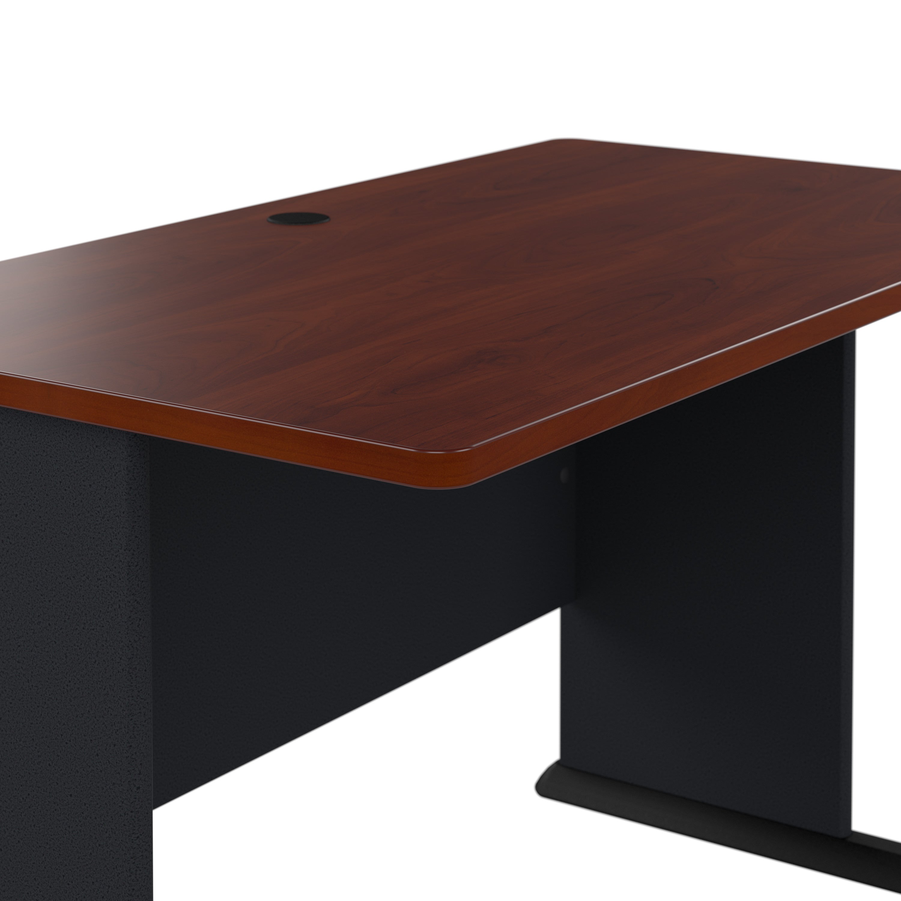 Bush Business Furniture Series A 48W Desk in Hansen Cherry and Galaxy - 47.52" Width x 26.81" Depth x 29.66" Height