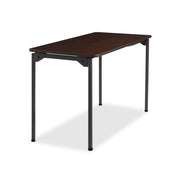 Maxx Legroom™ Wood Folding Table, Walnut - 24" x 48"