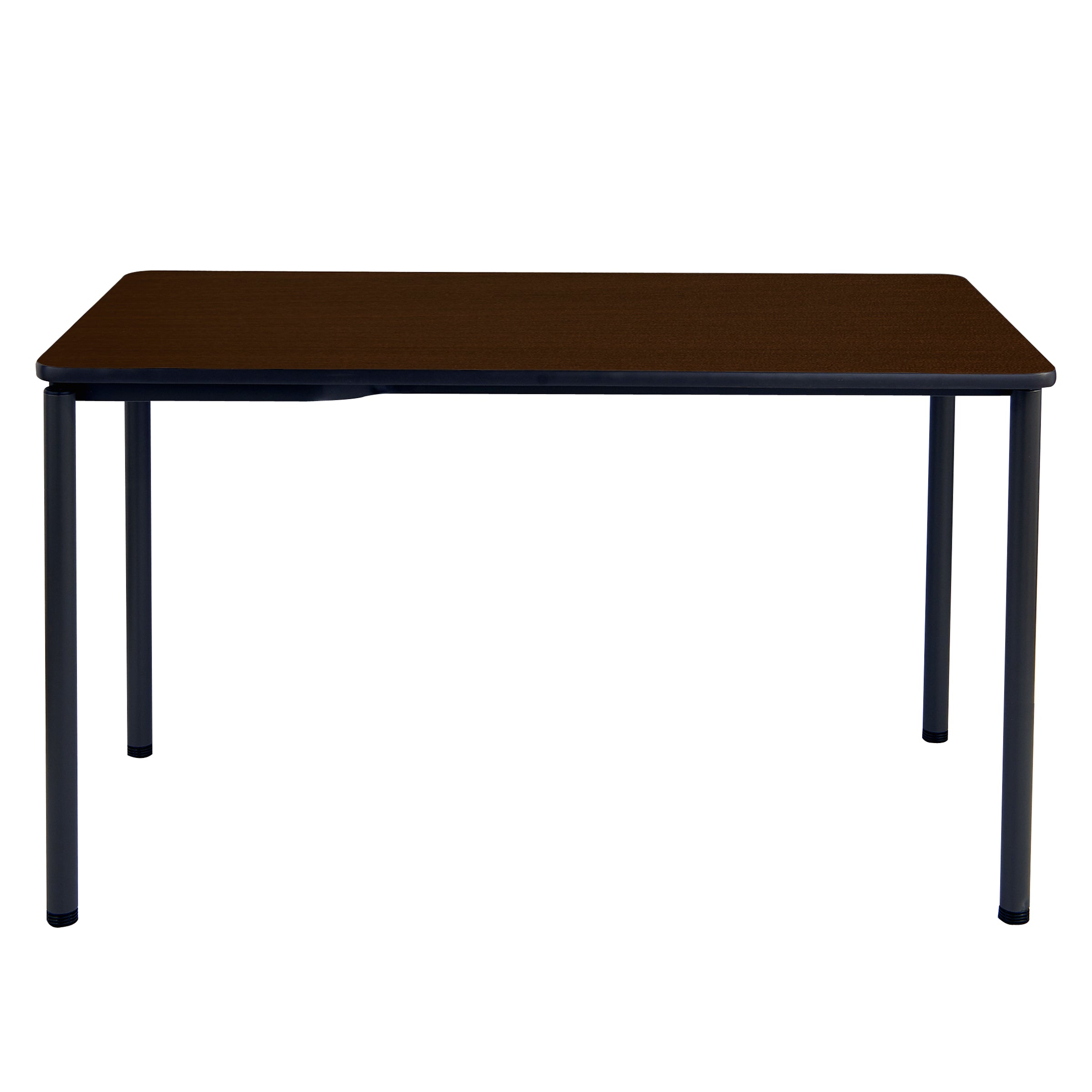 Maxx Legroom™ Wood Folding Table, Walnut - 24" x 48"