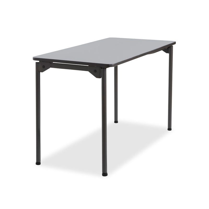Maxx Legroom™ Wood Folding Table, Gray - 24" x 48"