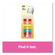 1/2" Flag/Note Width x 1 3/4" Flag/Note Length - Red, Orange, Yellow, Green, Blue, Purple, Pink - Self-stick - 1 Pack