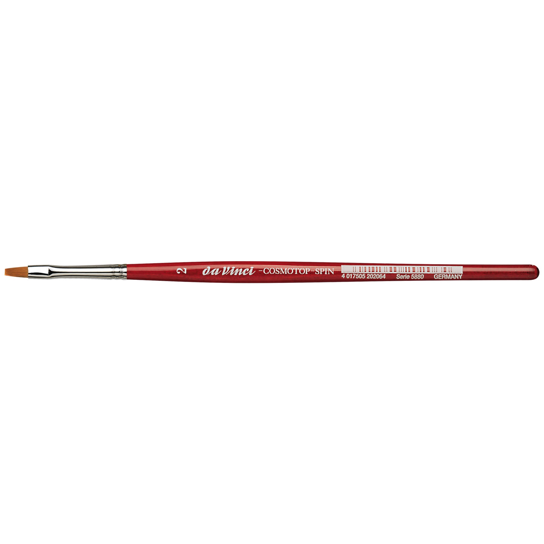 COSMOTOP-SPIN Silkpainting Brush, Synthetic, Watercolor, Flat, Size 2