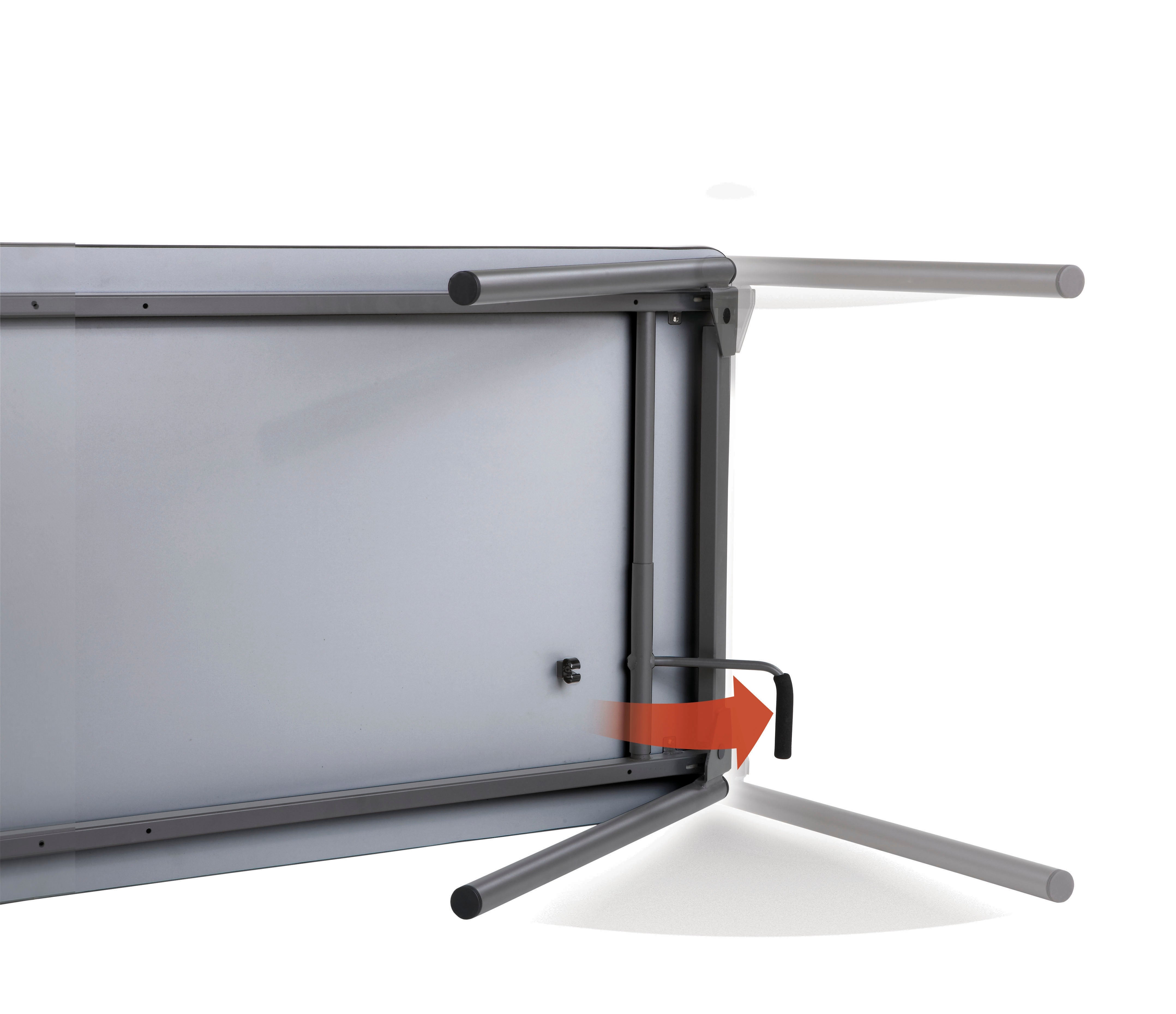 Maxx Legroom™ Wood Folding Table, Gray - 30" x 72"