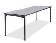 Maxx Legroom™ Wood Folding Table, Gray - 30" x 96"