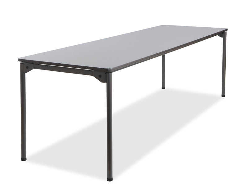 Maxx Legroom™ Wood Folding Table, Gray - 30" x 96"